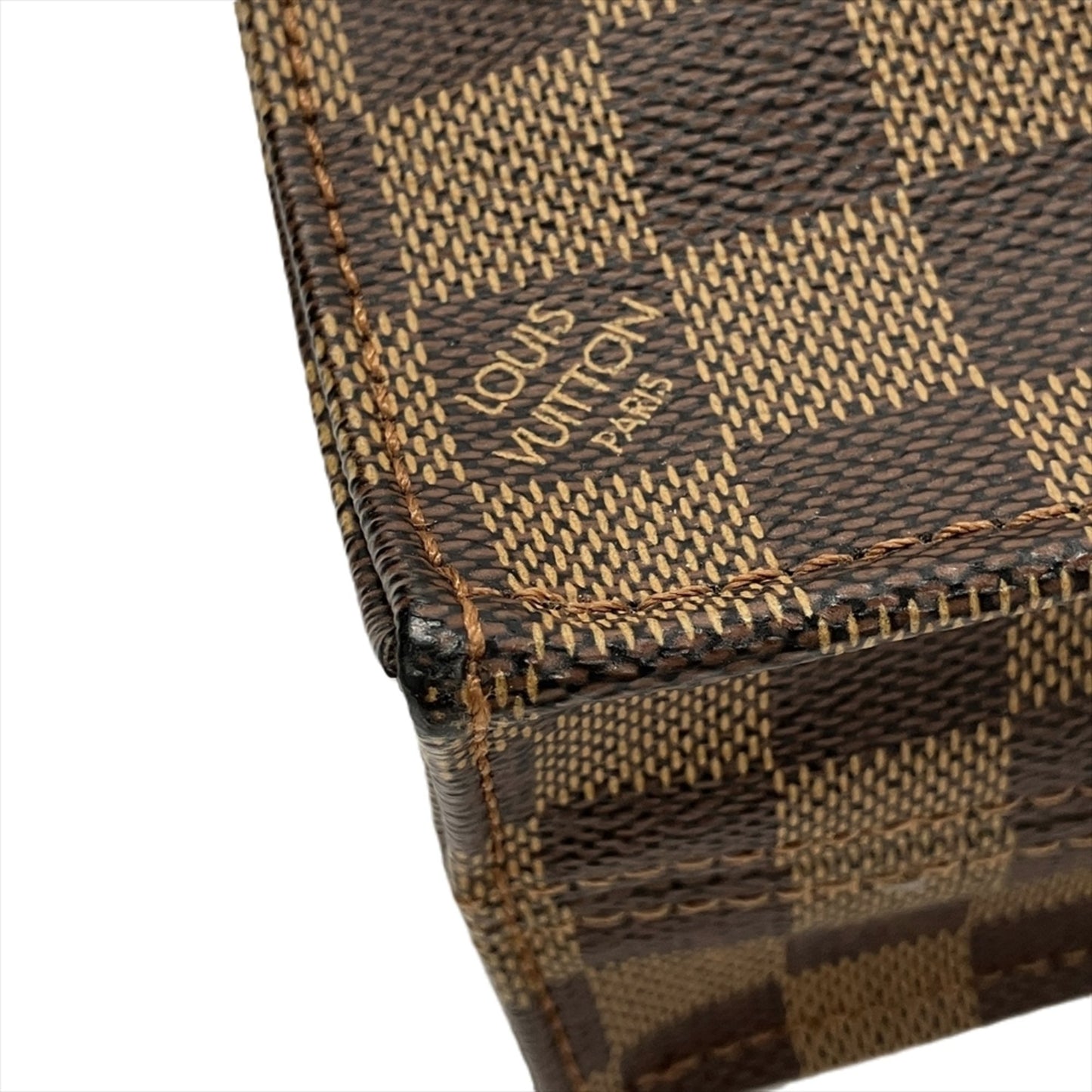 Louis Vuitton Sac Plat Brown Canvas Tote Bag