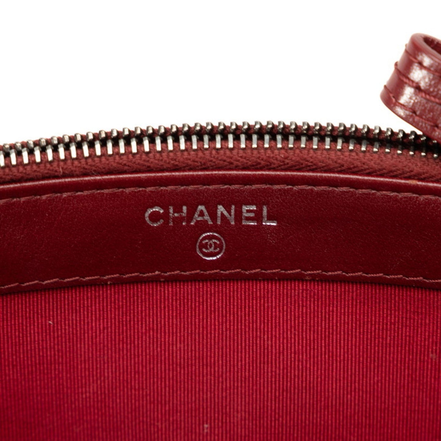 Chanel Gabrielle Burgundy Tweed Shoulder Bag