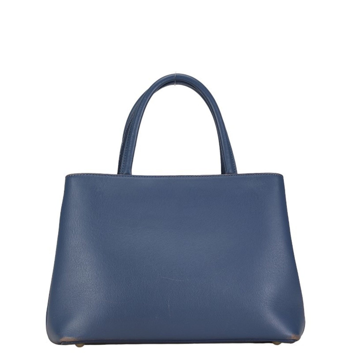 Fendi 2Jours Blue Leather Hand Bag