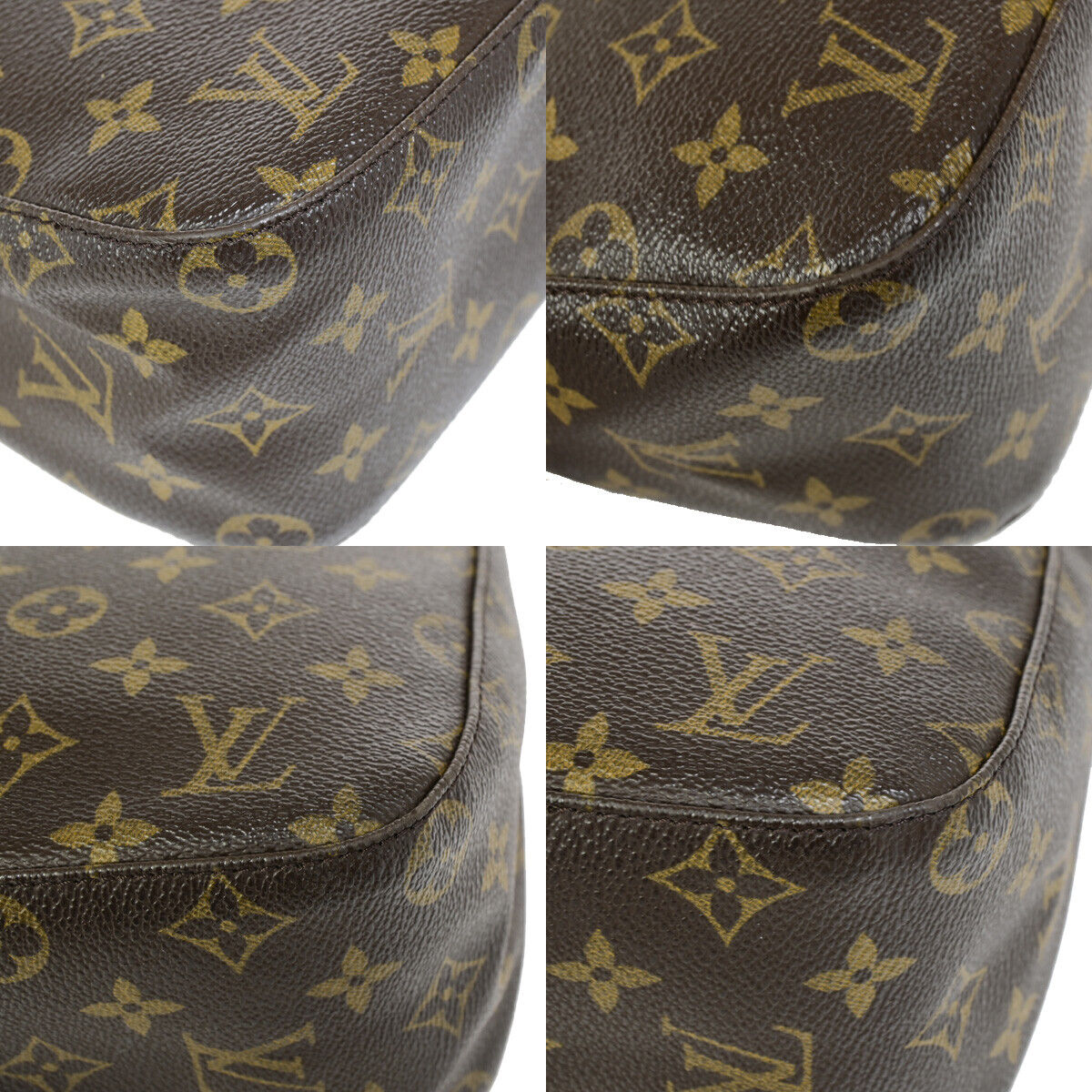 Louis Vuitton Looping MM Brown Canvas Shoulder Bag