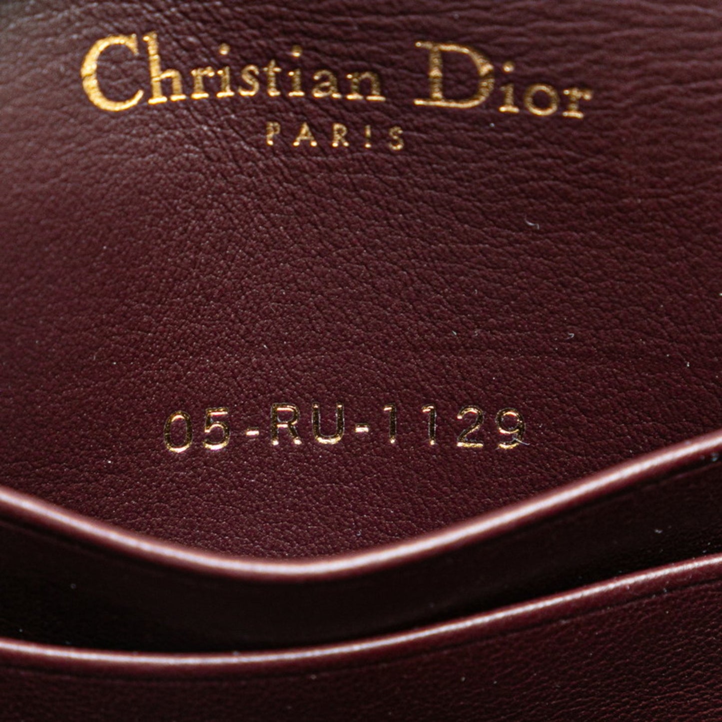 Dior Oblique Burgundy Canvas Clutch Bag