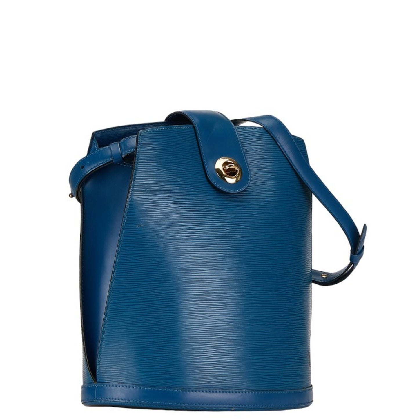 Louis Vuitton Cluny Blue Leather Shoulder Bag