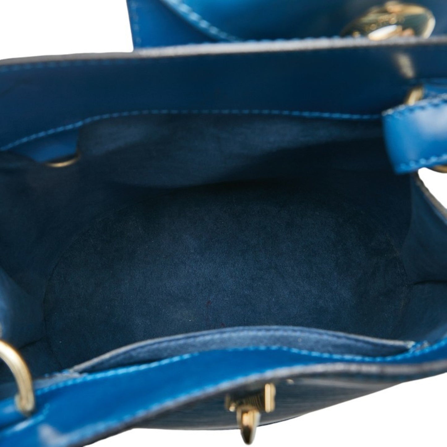 Louis Vuitton Cluny Blue Leather Shoulder Bag