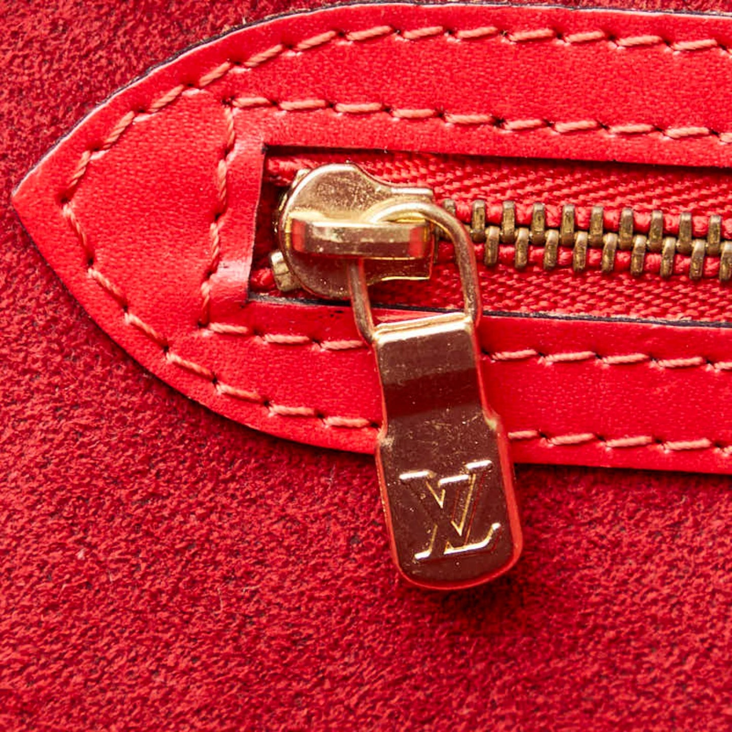 Louis Vuitton Saint Jacques Red Leather Shoulder Bag