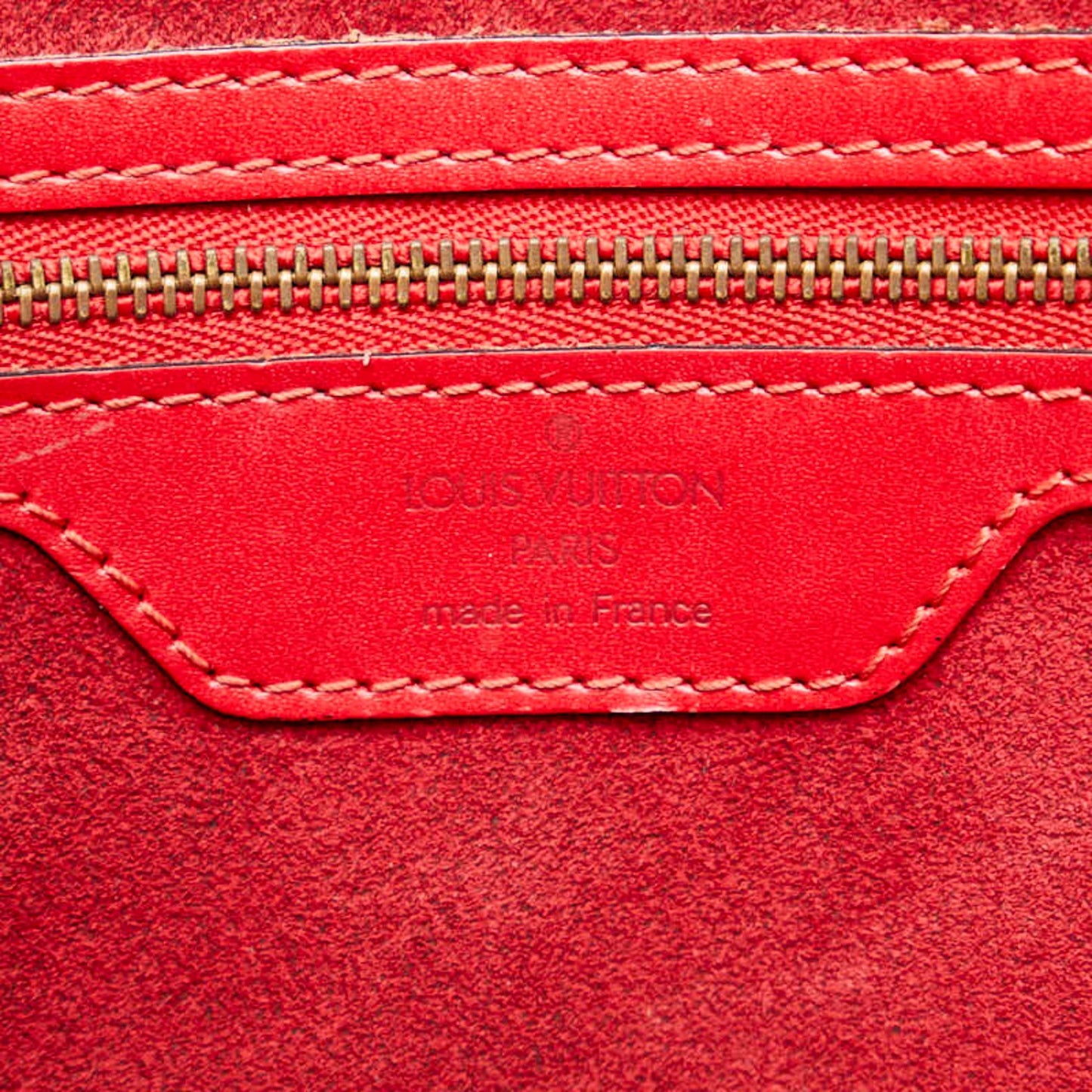 Louis Vuitton Saint Jacques Red Leather Shoulder Bag