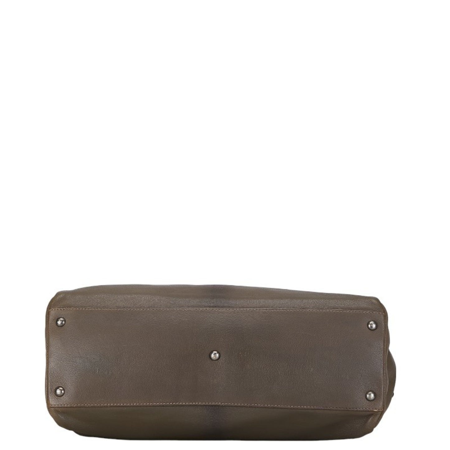 Fendi Peekaboo Grey Leather Hand Bag