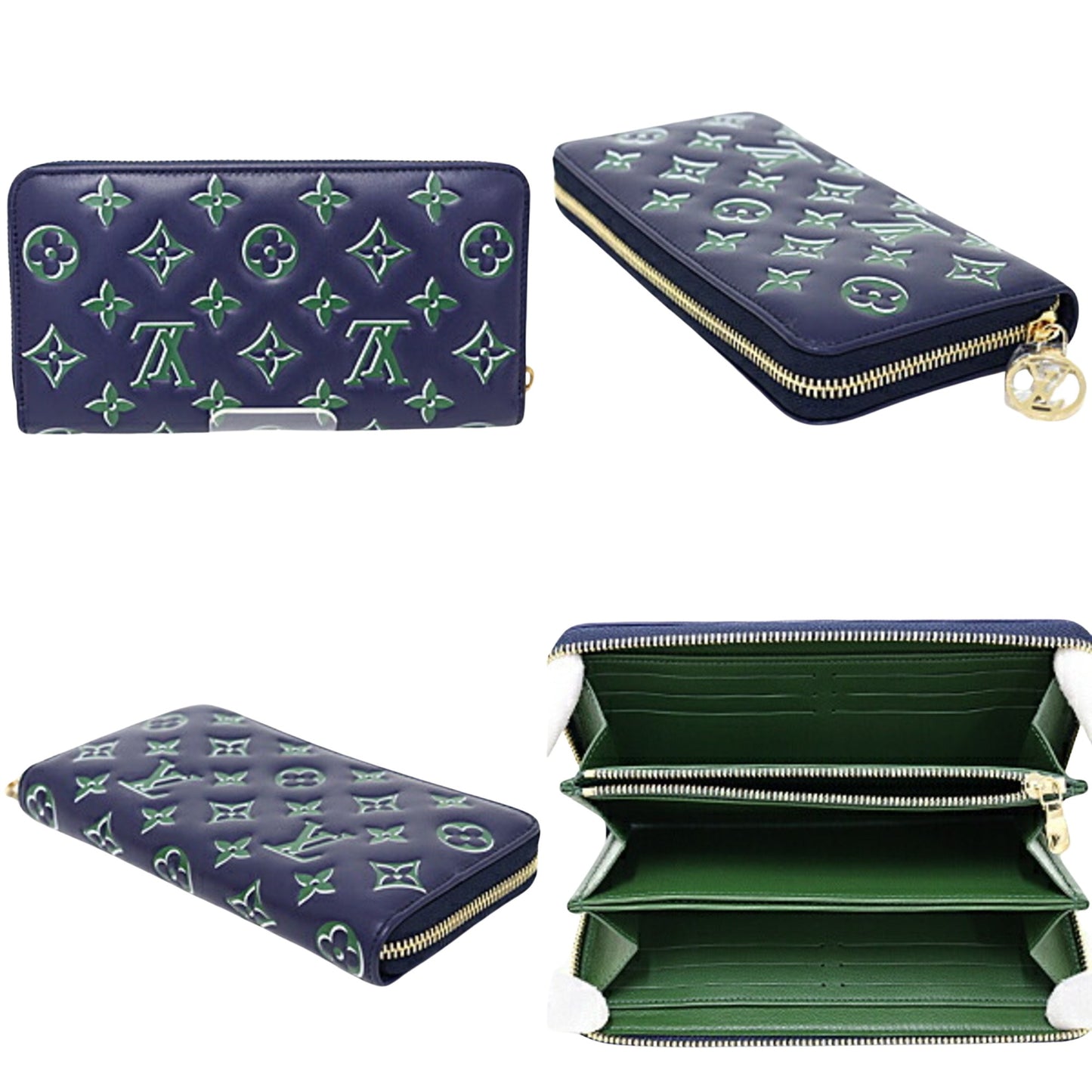 Louis Vuitton Zippy wallet Navy Leather Wallet Accessories