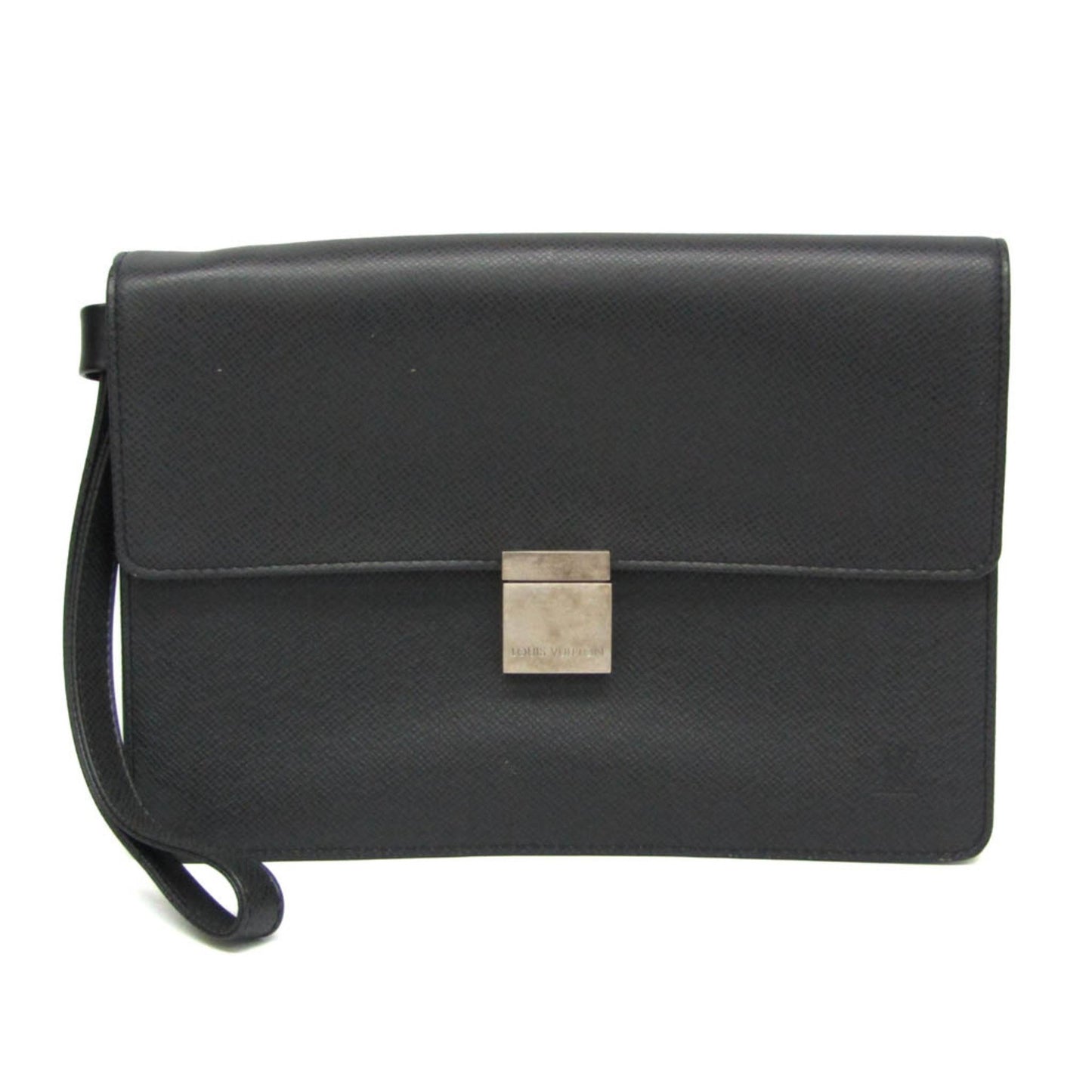 Louis Vuitton Selenga Black Leather Clutch Bag