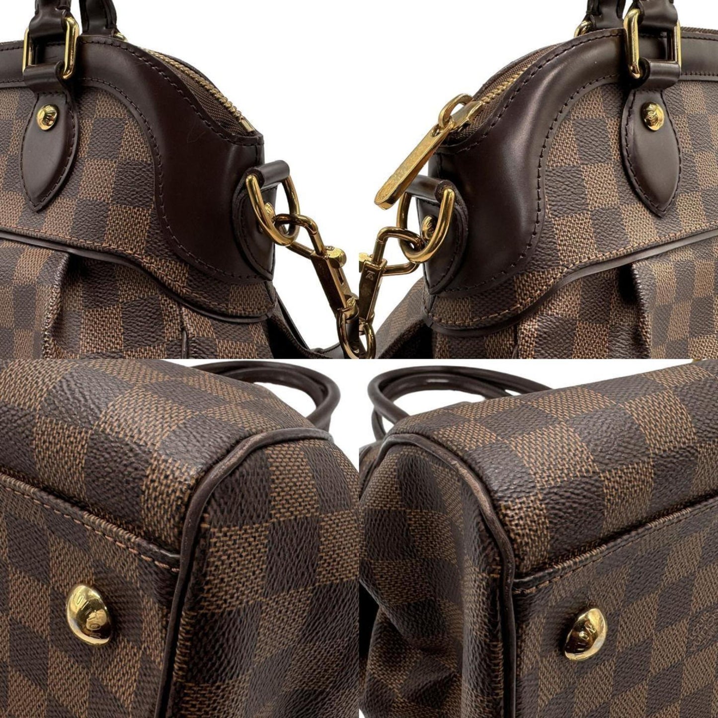 Louis Vuitton Trevi Brown Canvas Hand Bag