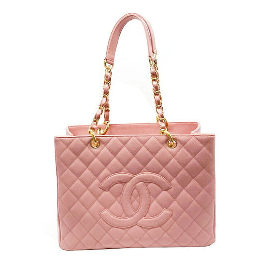 Chanel Shopping Pink Leather Tote Bag