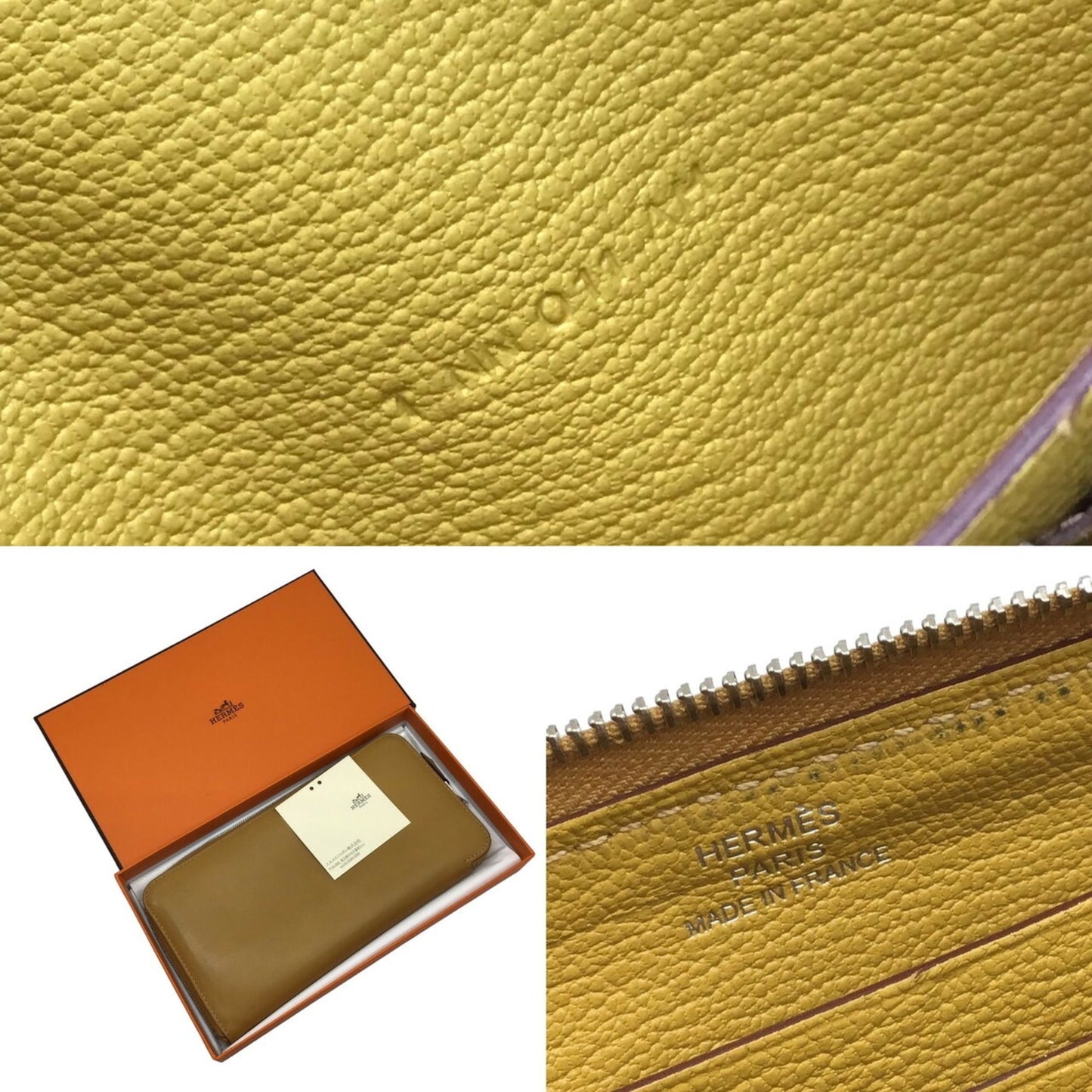 Hermès Azap Camel Leather Wallet Accessories