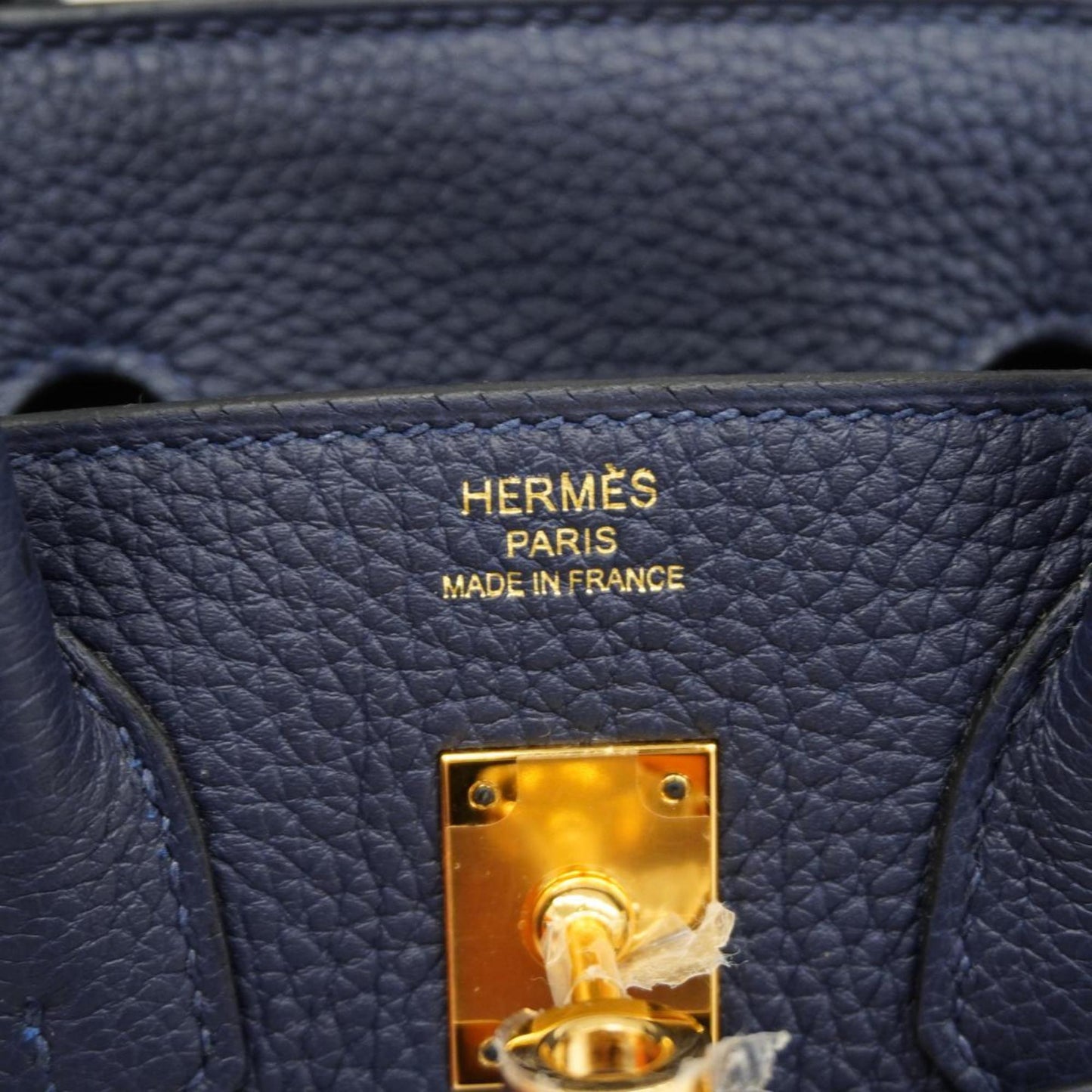 Hermès Birkin 35 Blue Leather Hand Bag