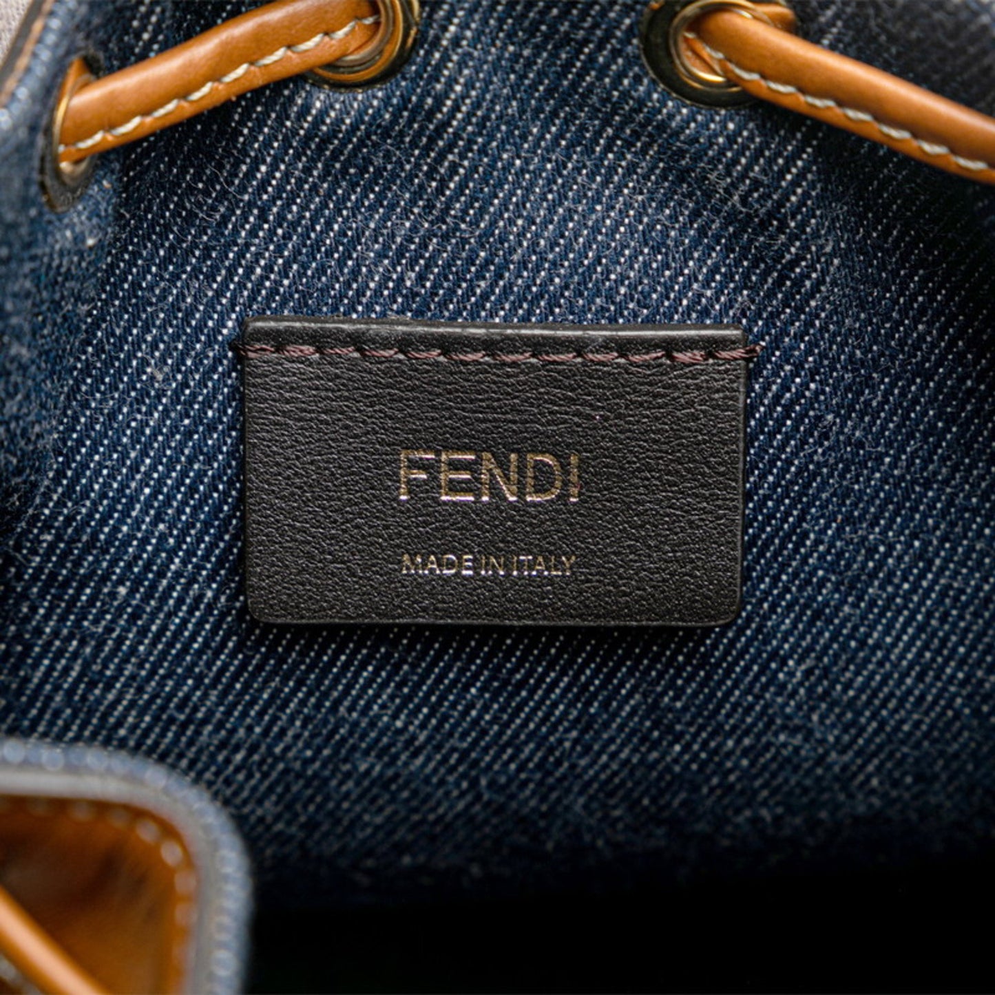 Fendi Zucca Navy Denim - Jeans Hand Bag