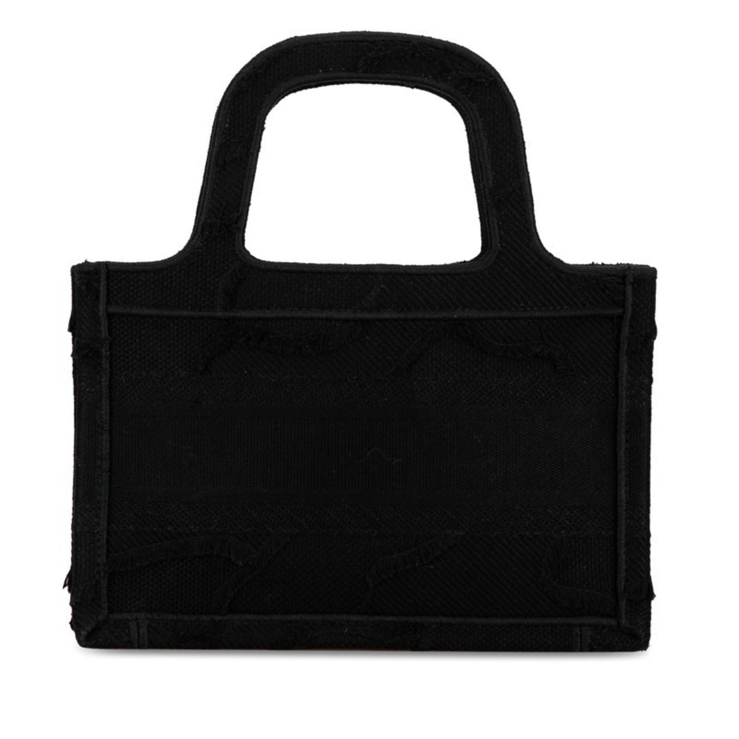 Dior Book Tote Black Canvas Hand Bag