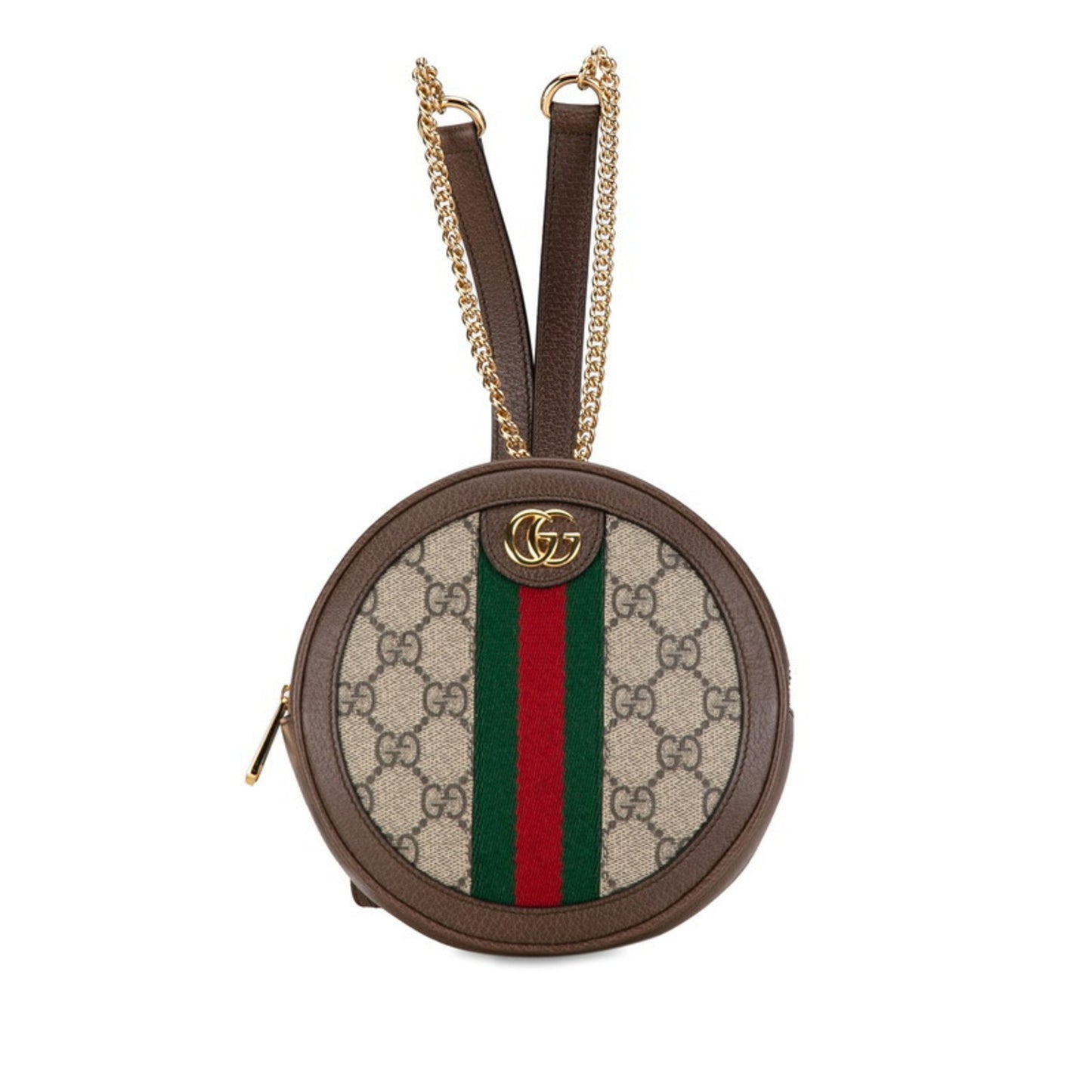 Gucci Ophidia Brown Canvas Backpack Bag