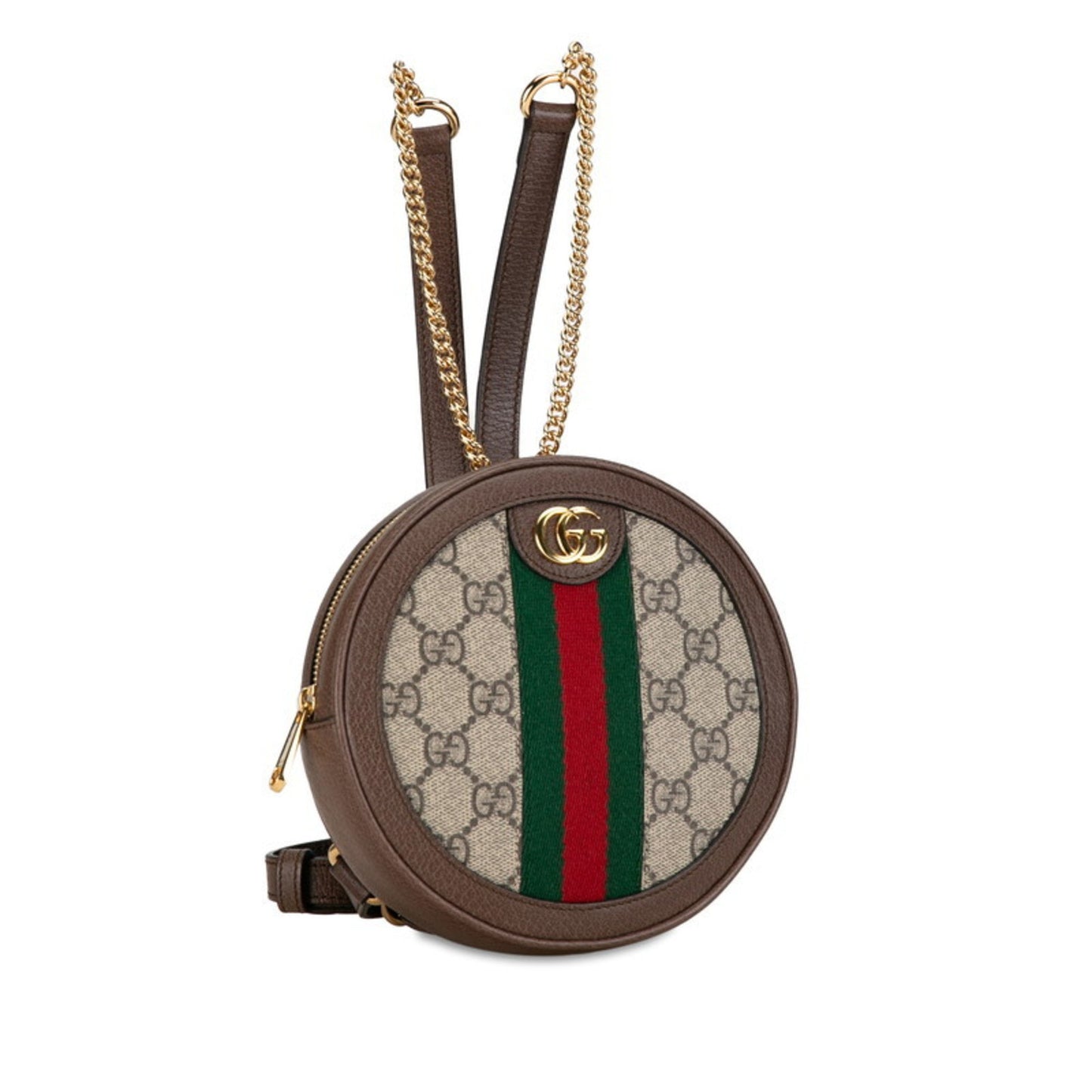 Gucci Ophidia Brown Canvas Backpack Bag