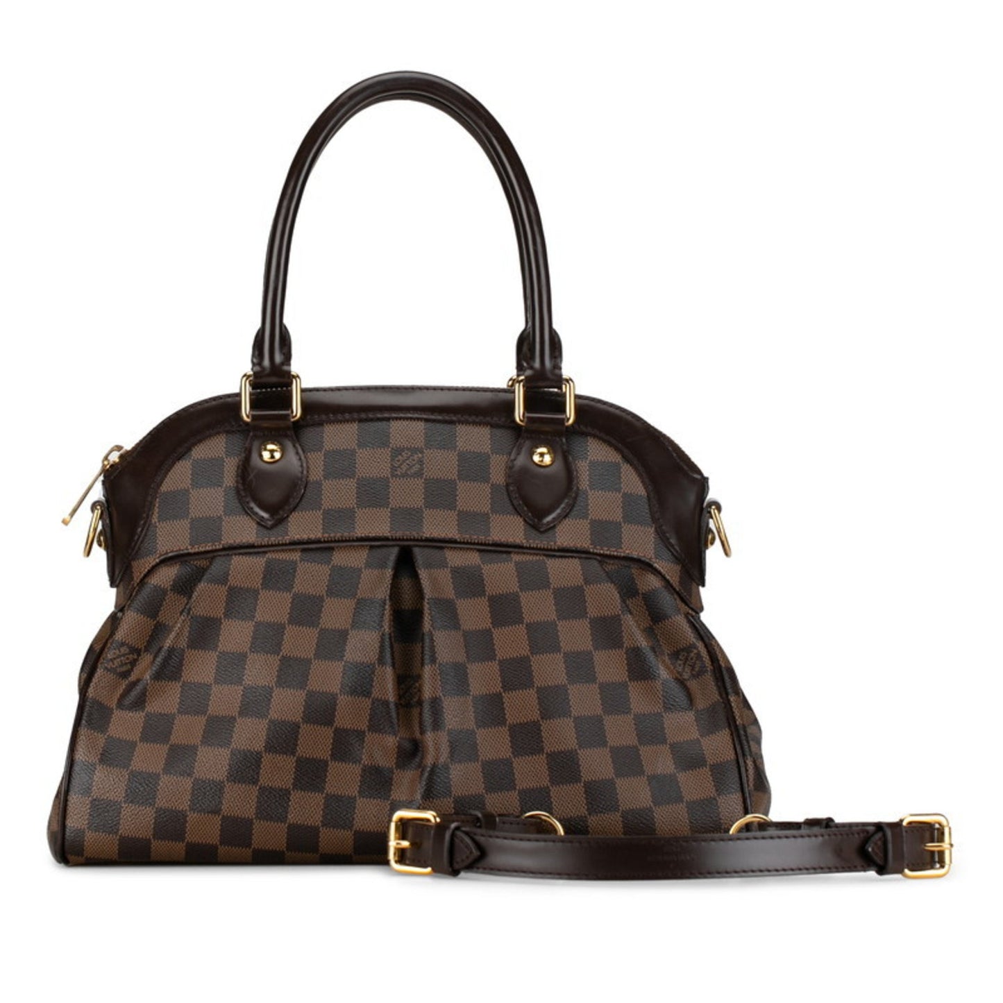 Louis Vuitton Trevi Brown Canvas Shoulder Bag