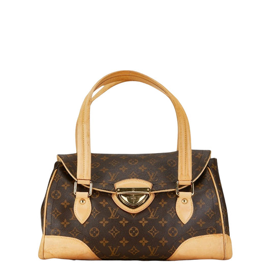 Louis Vuitton Beverly Brown Canvas Shoulder Bag