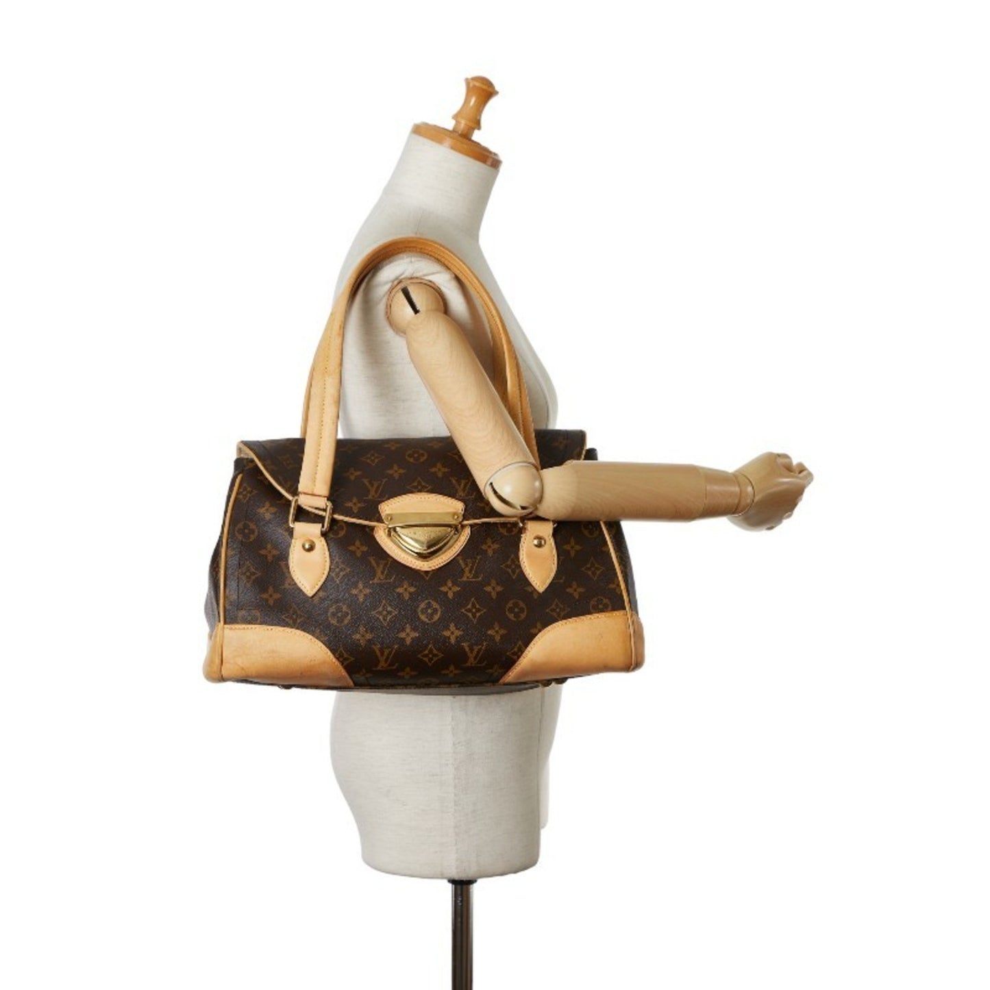 Louis Vuitton Beverly Brown Canvas Shoulder Bag