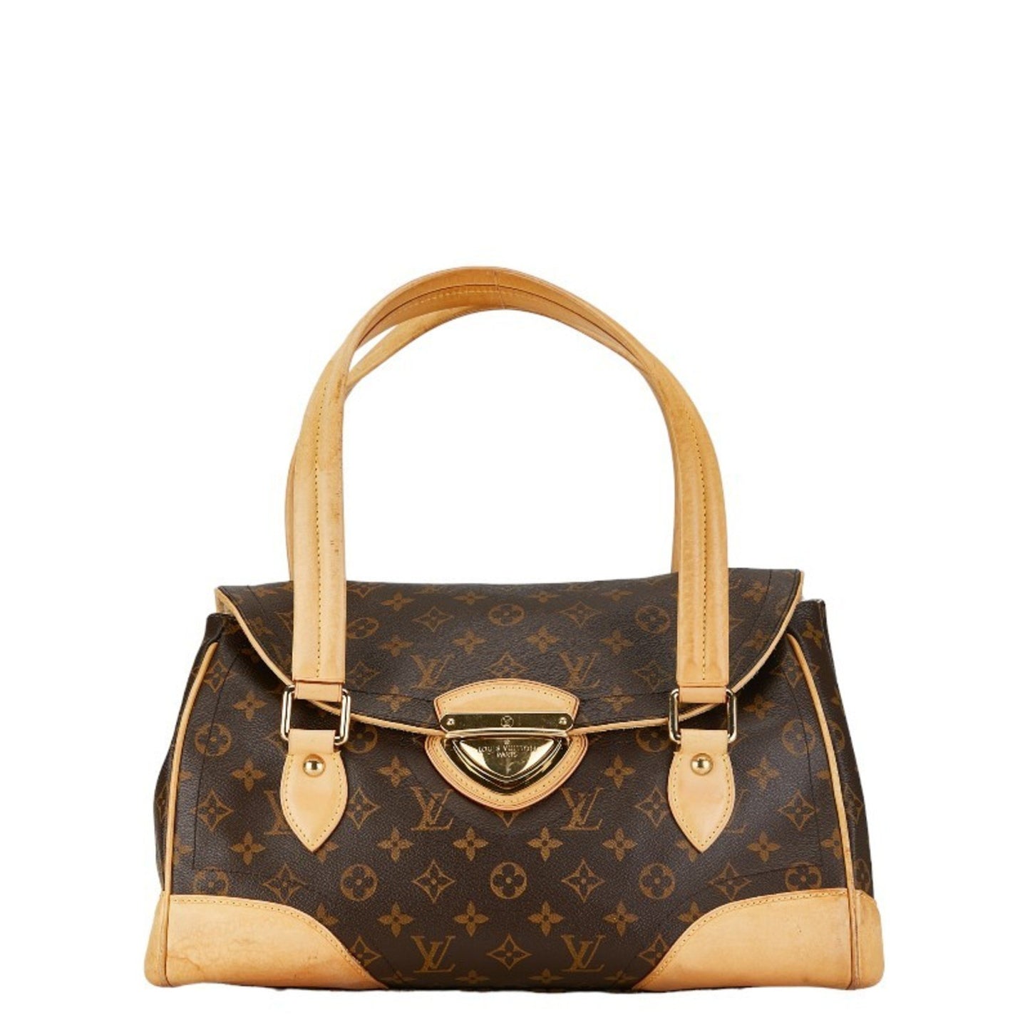 Louis Vuitton Beverly Brown Canvas Shoulder Bag