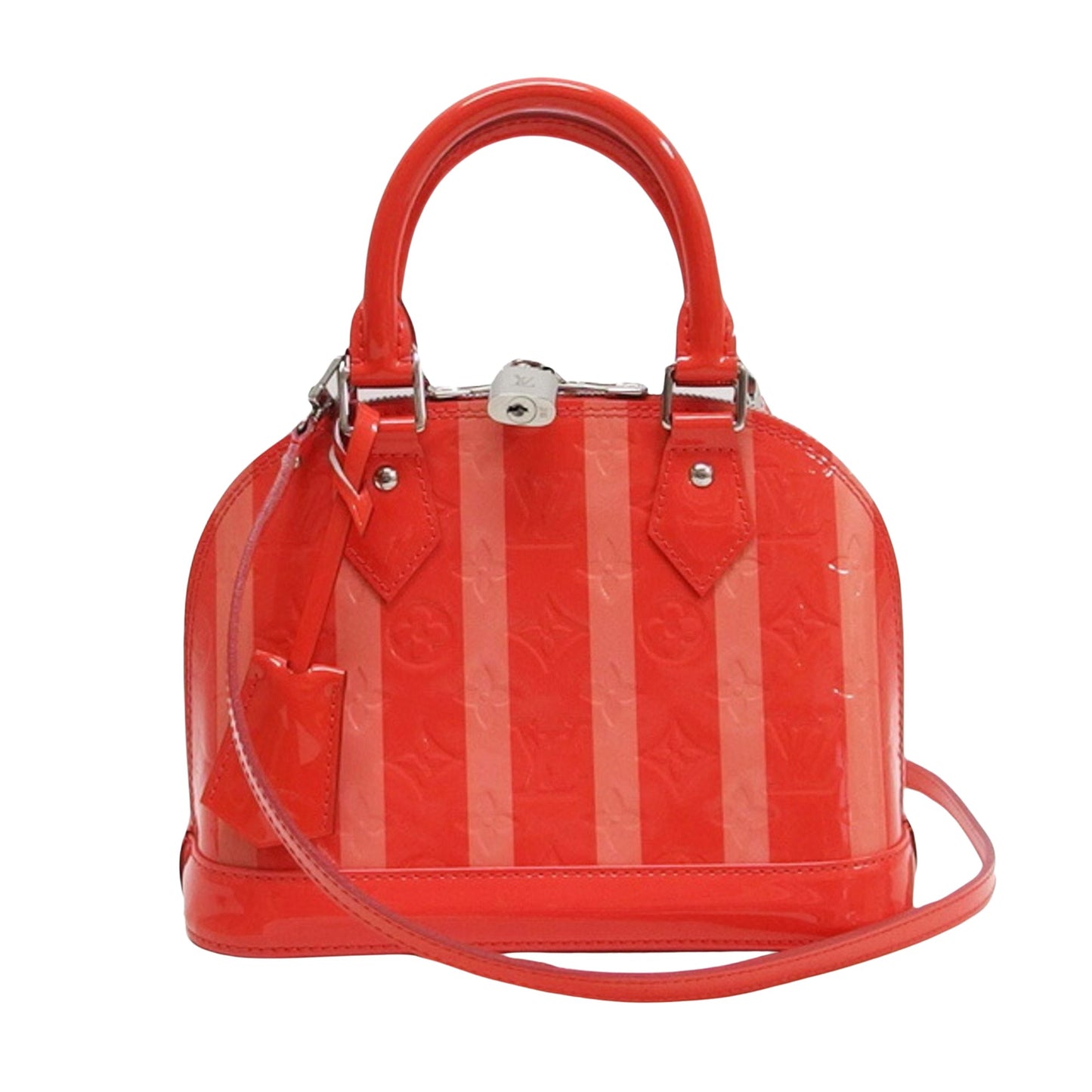 Louis Vuitton Alma BB Red Patent Leather Hand Bag