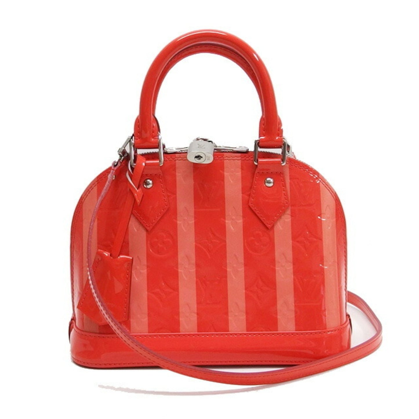 Louis Vuitton Alma BB Red Patent Leather Hand Bag