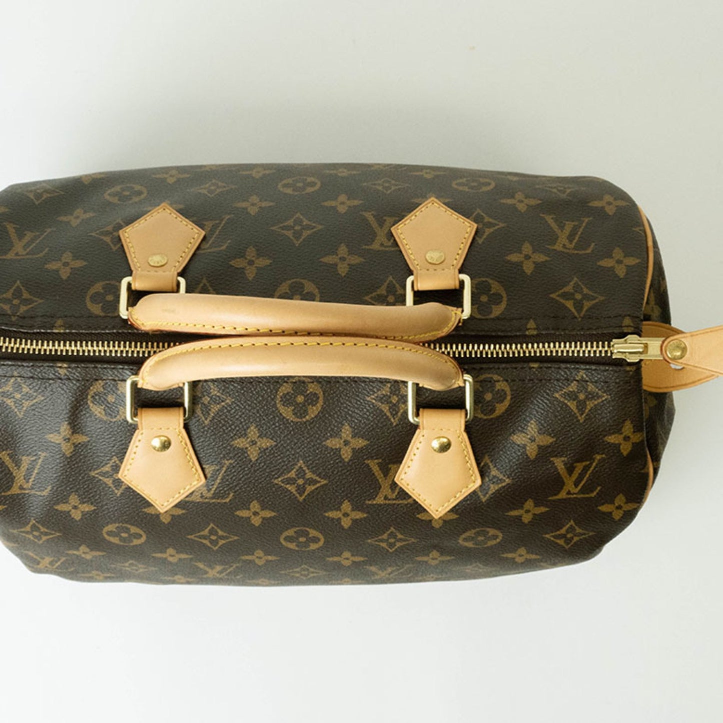 Louis Vuitton Speedy 30 Brown Canvas Hand Bag