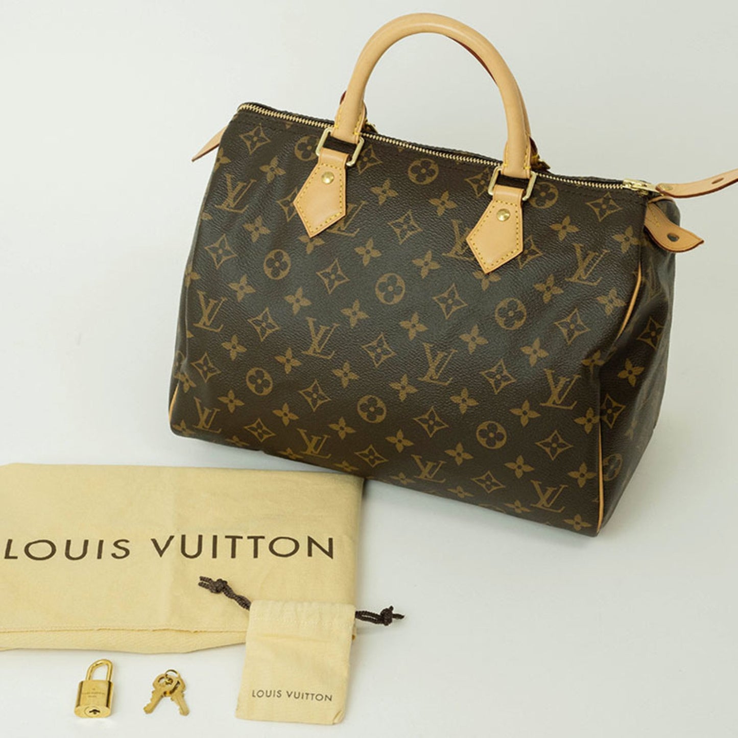 Louis Vuitton Speedy 30 Brown Canvas Hand Bag