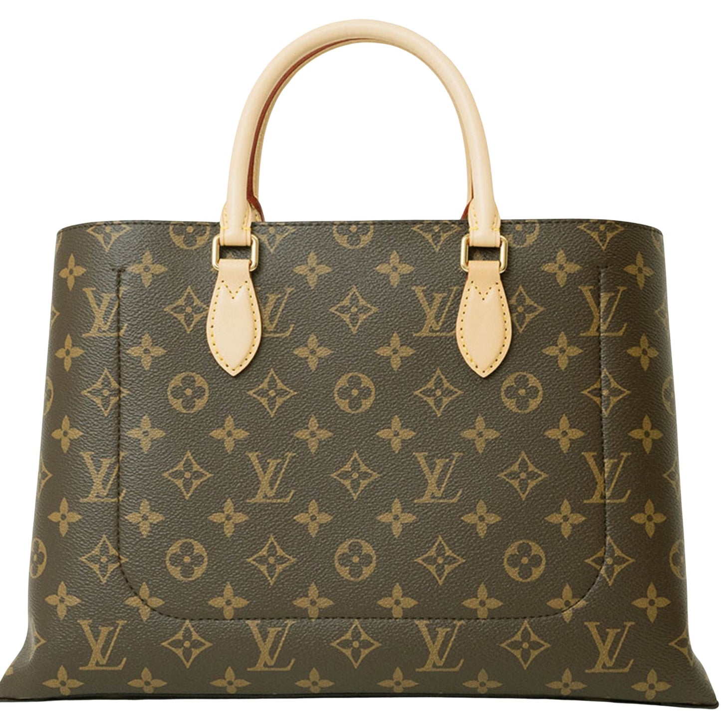 Louis Vuitton Flower Brown Canvas Tote Bag