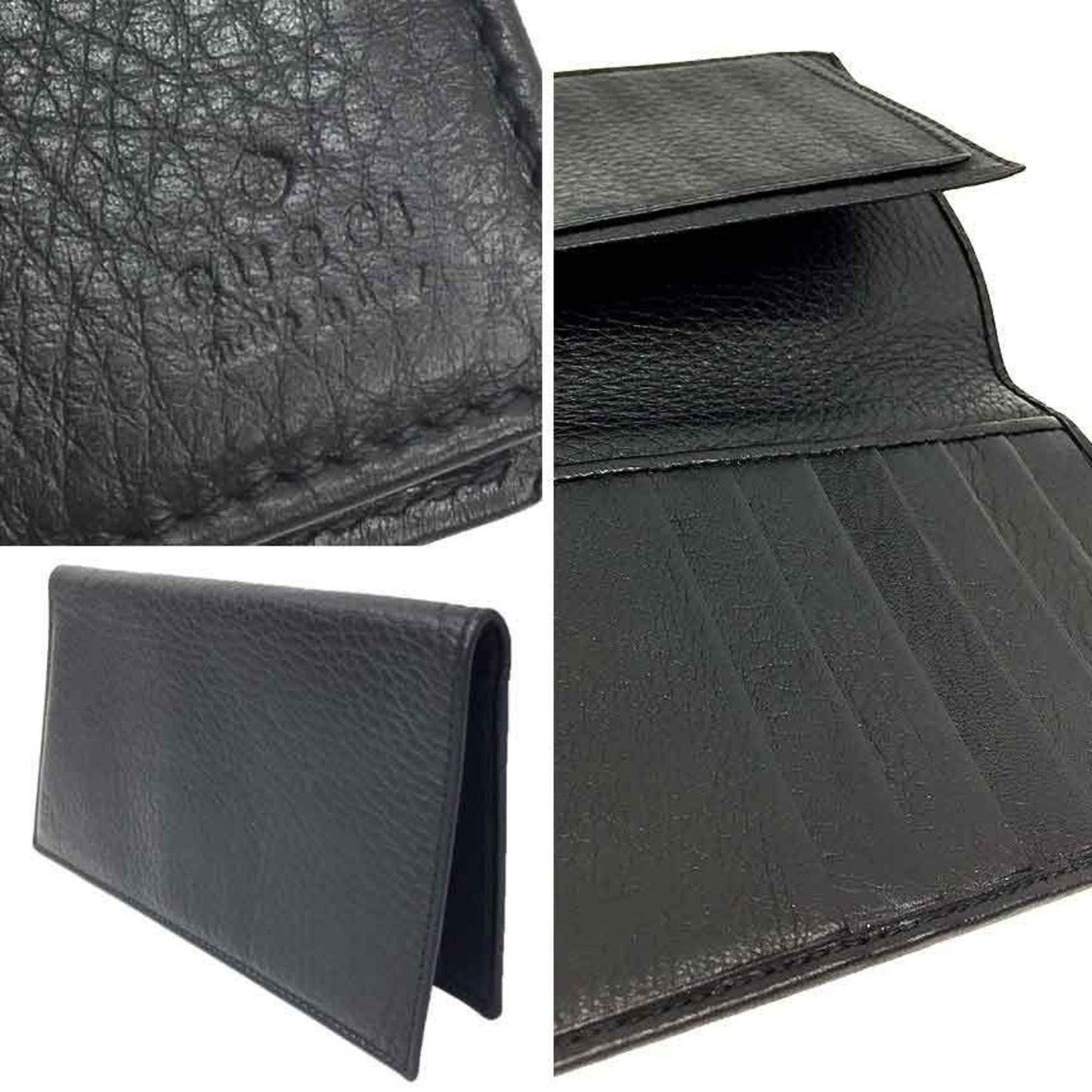 Gucci -- Black Leather Wallet Accessories