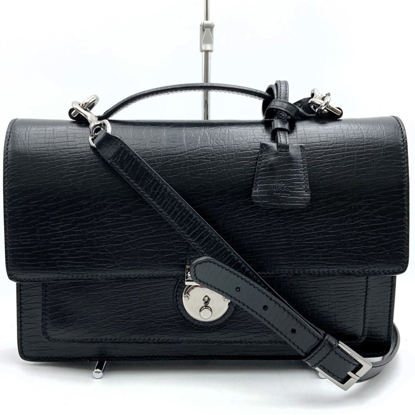 Gucci Black Leather Shoulder Bag