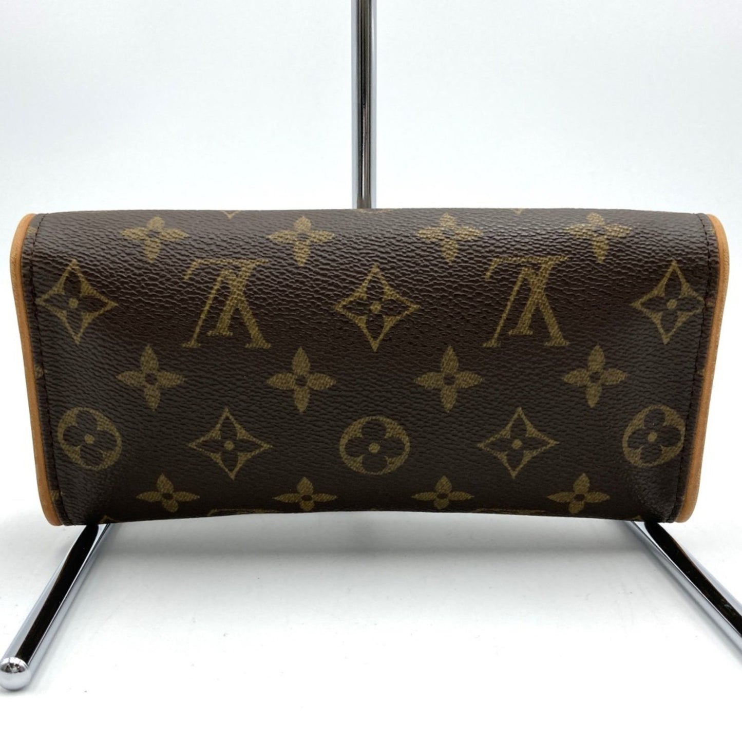 Louis Vuitton Twin Brown Canvas Clutch Bag