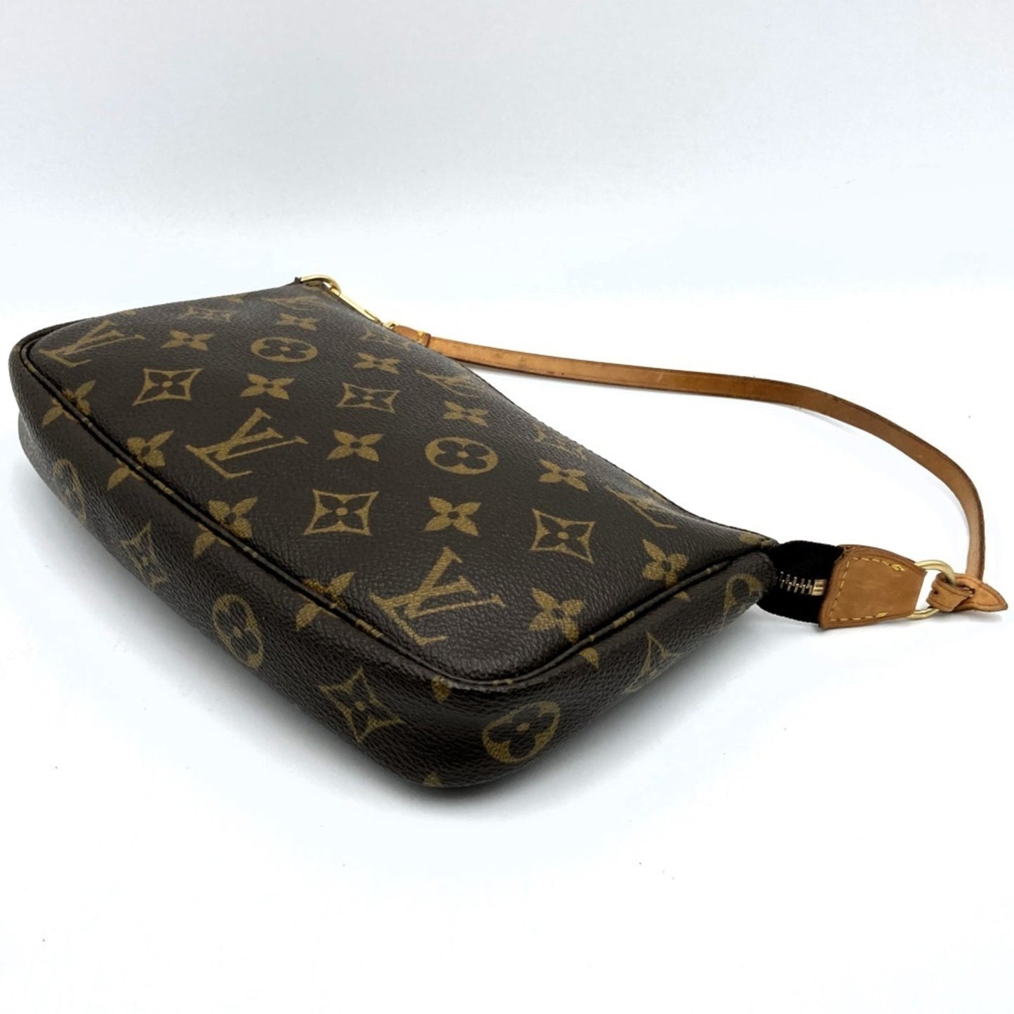 Louis Vuitton Pochette accessoires Brown Canvas Clutch Bag