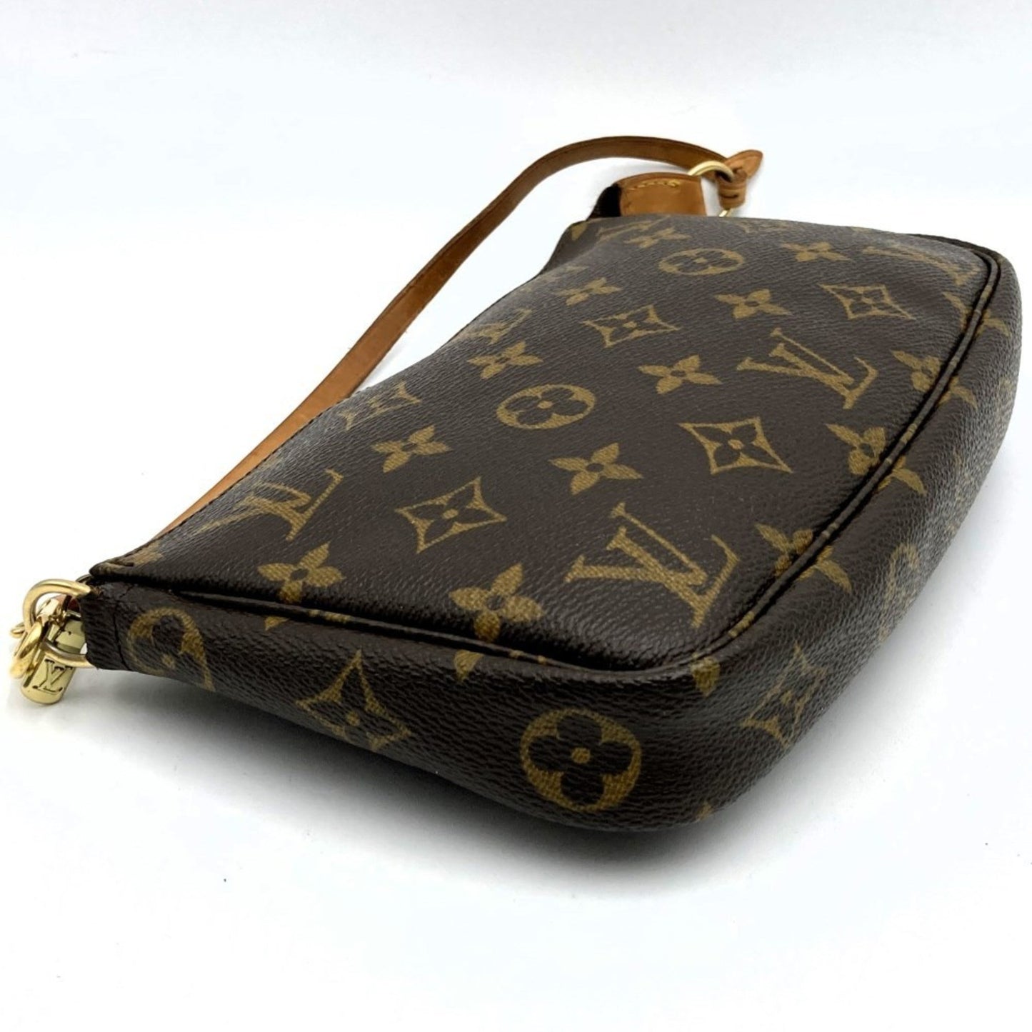 Louis Vuitton Pochette accessoires Brown Canvas Clutch Bag