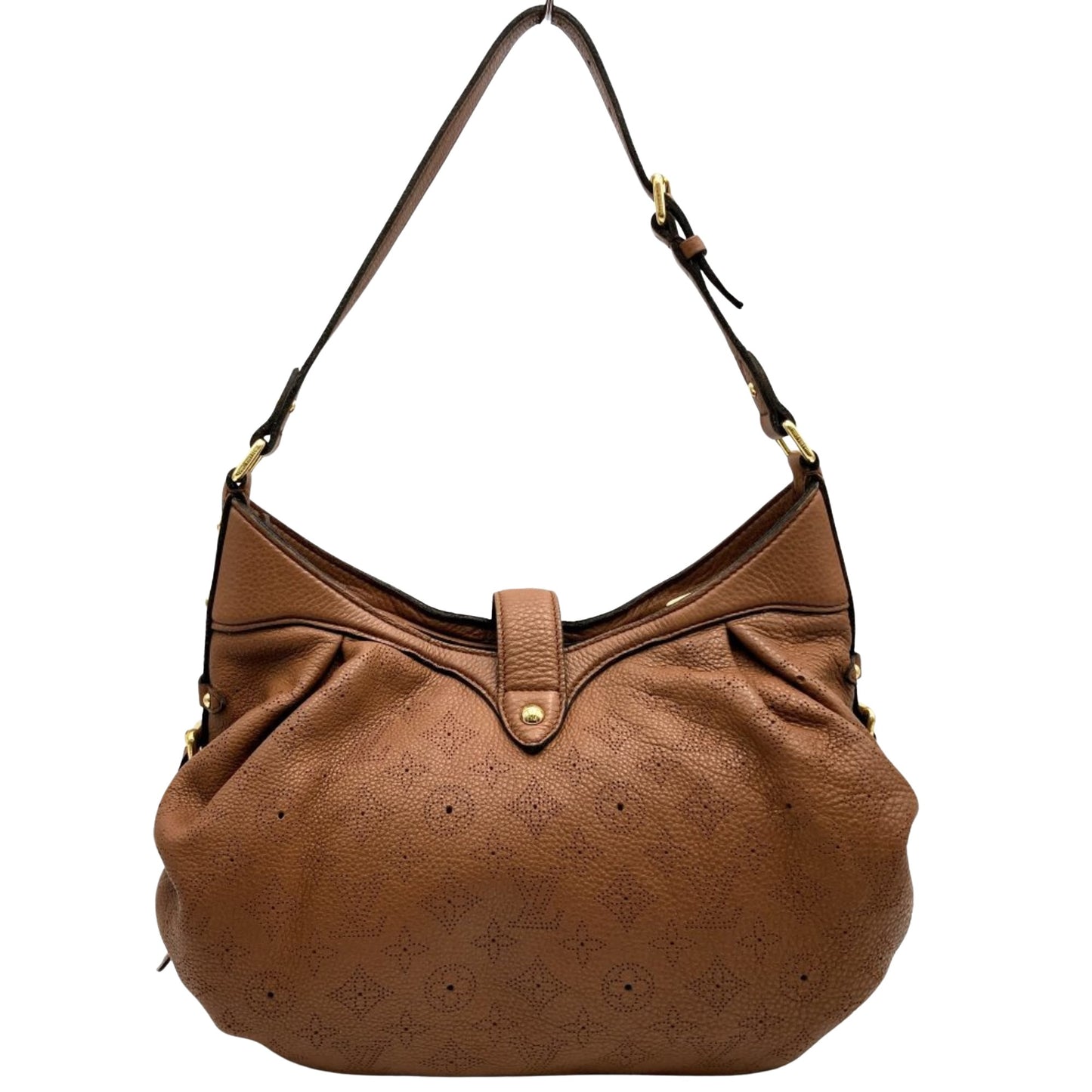 Louis Vuitton Mahina Brown Leather Shoulder Bag