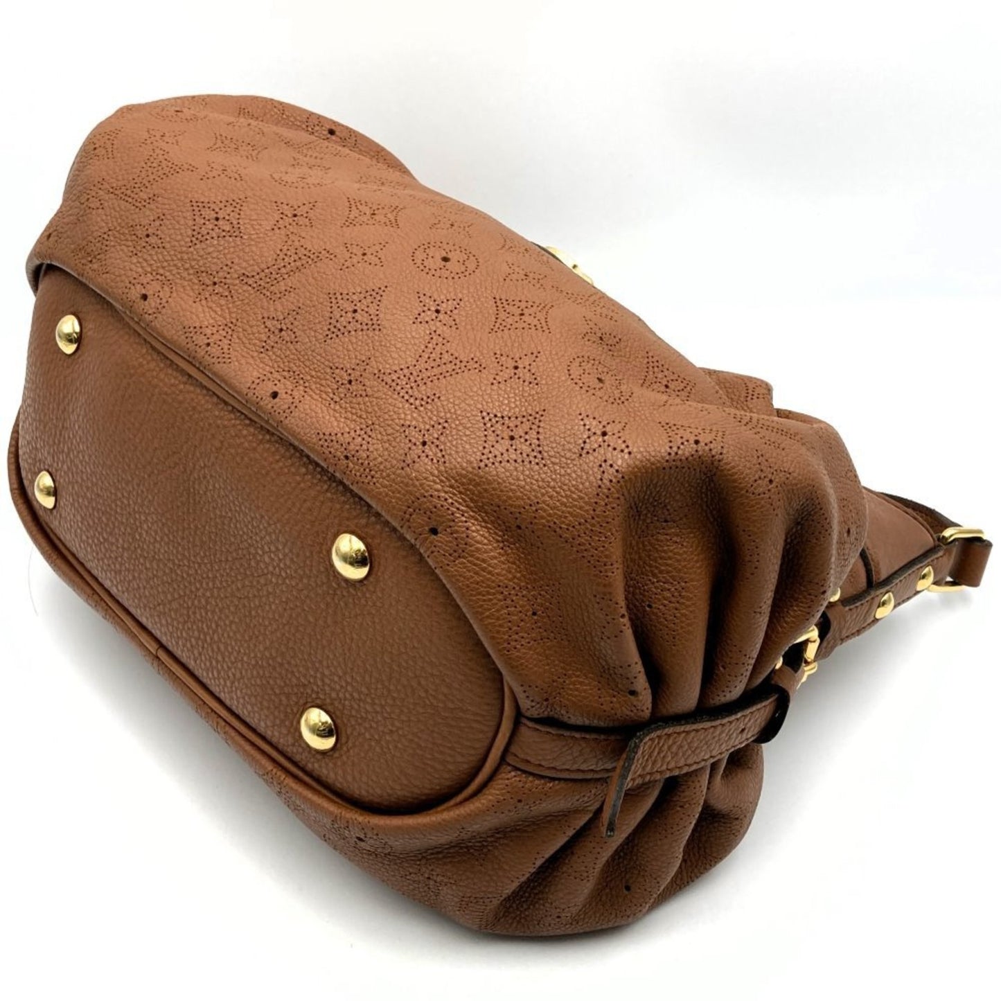 Louis Vuitton Mahina Brown Leather Shoulder Bag