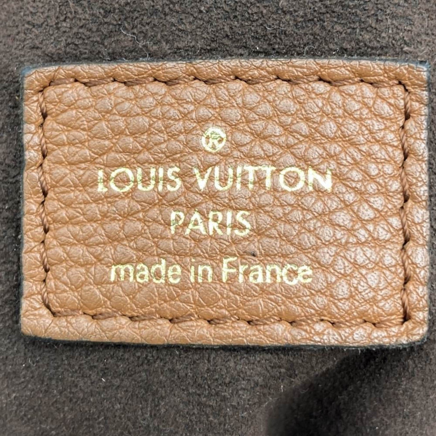 Louis Vuitton Mahina Brown Leather Shoulder Bag