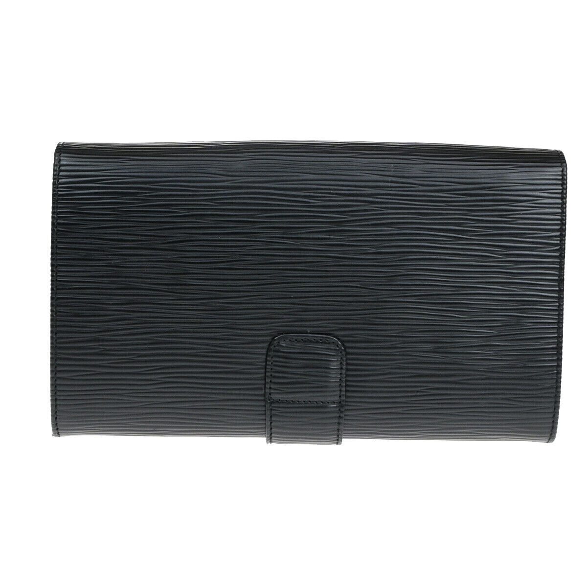 Fendi Zucca Black Leather Clutch Bag