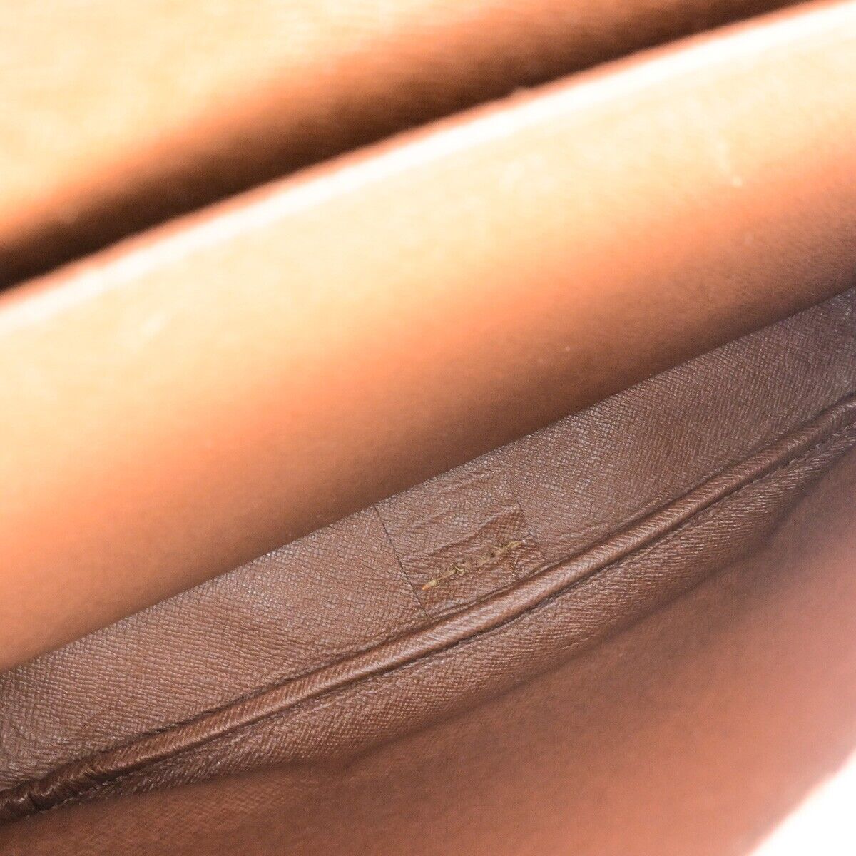 Louis Vuitton Cartouchiere Brown Canvas Shoulder Bag