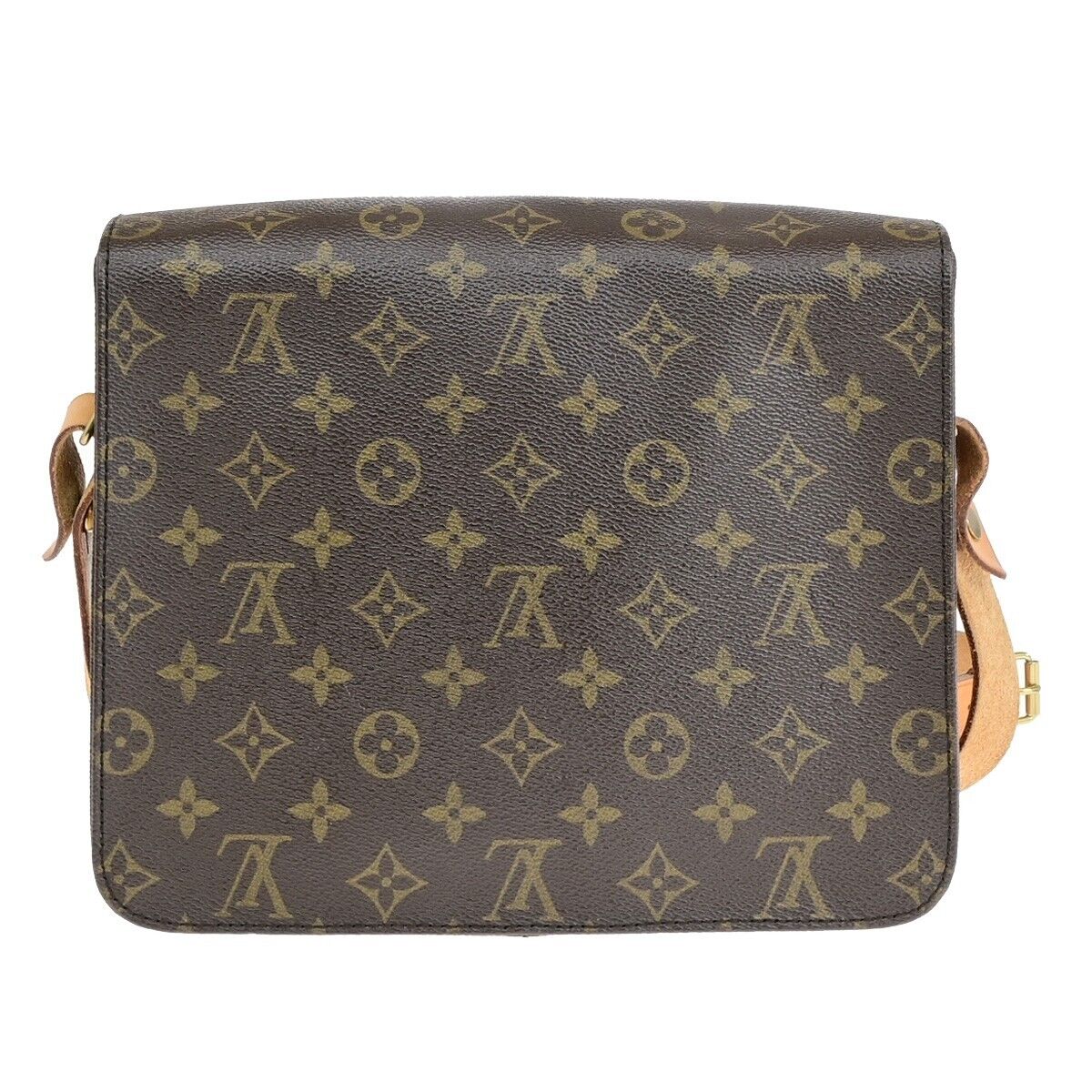 Louis Vuitton Cartouchiere Brown Canvas Shoulder Bag