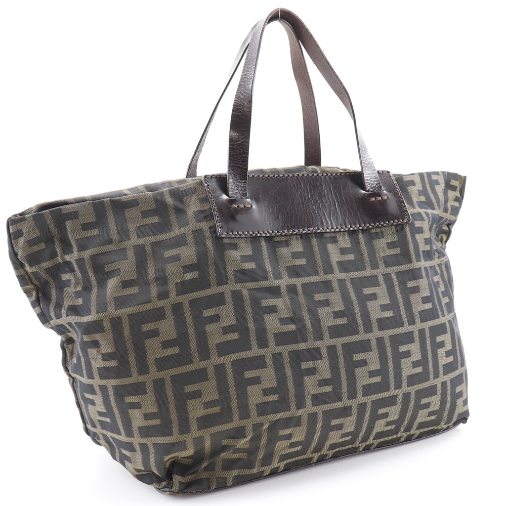 Fendi Brown Canvas Hand Bag