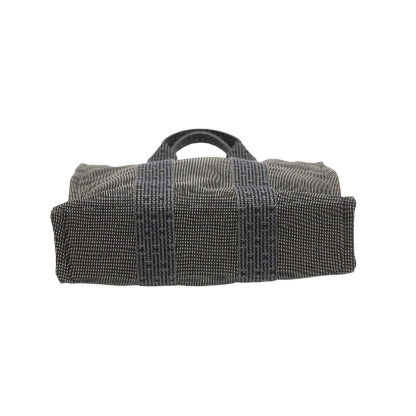 Hermès Herline Grey Canvas Hand Bag