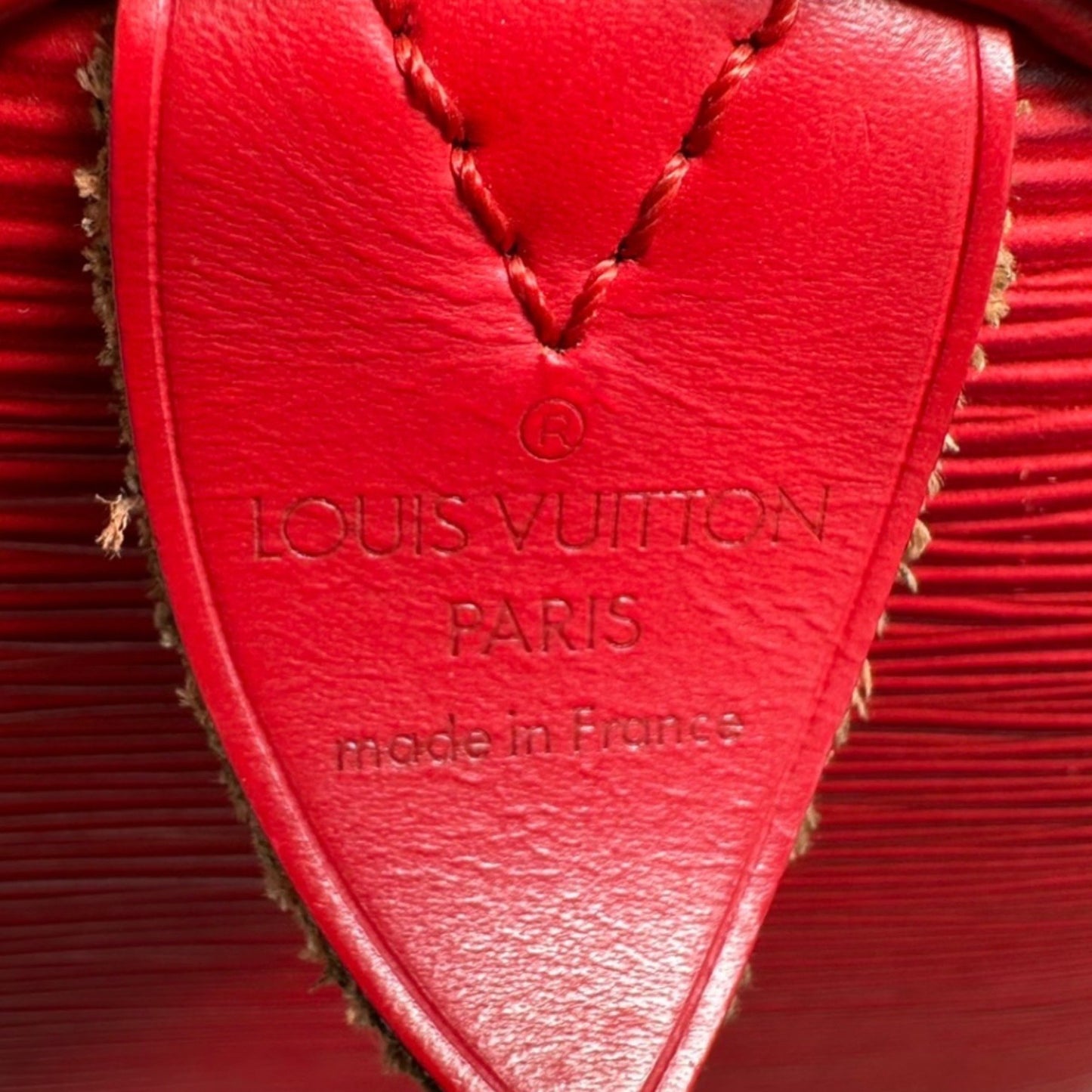 Louis Vuitton Speedy 25 Red Leather Hand Bag