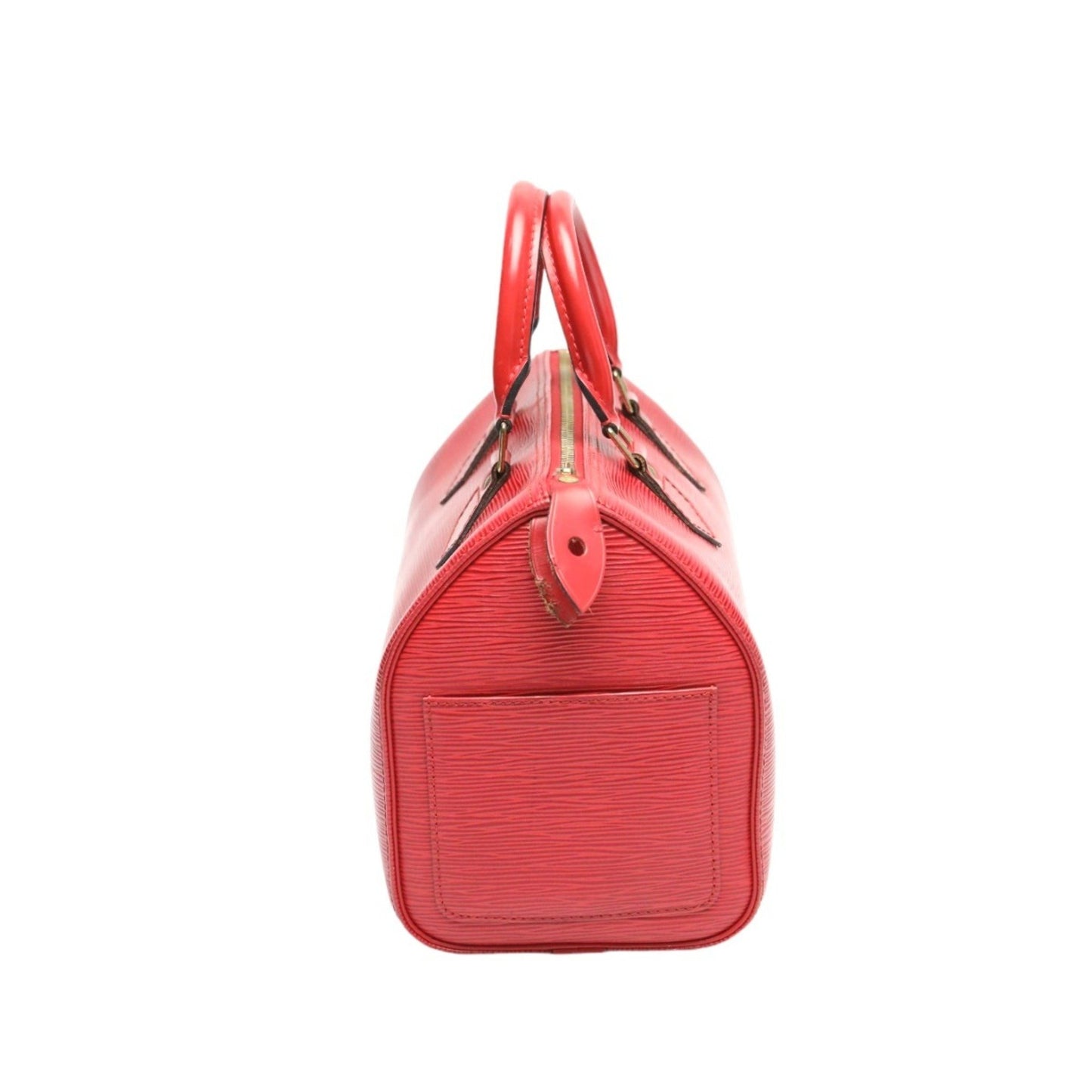 Louis Vuitton Speedy 25 Red Leather Hand Bag