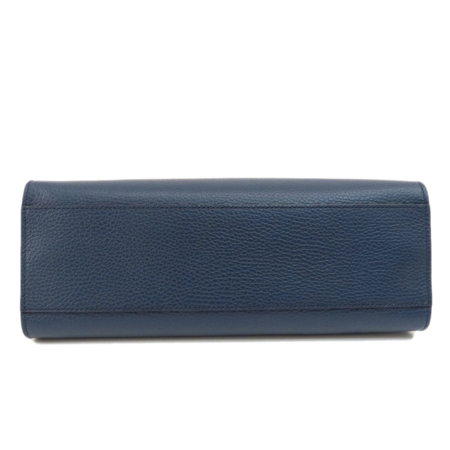 Gucci Bamboo Navy Leather Hand Bag