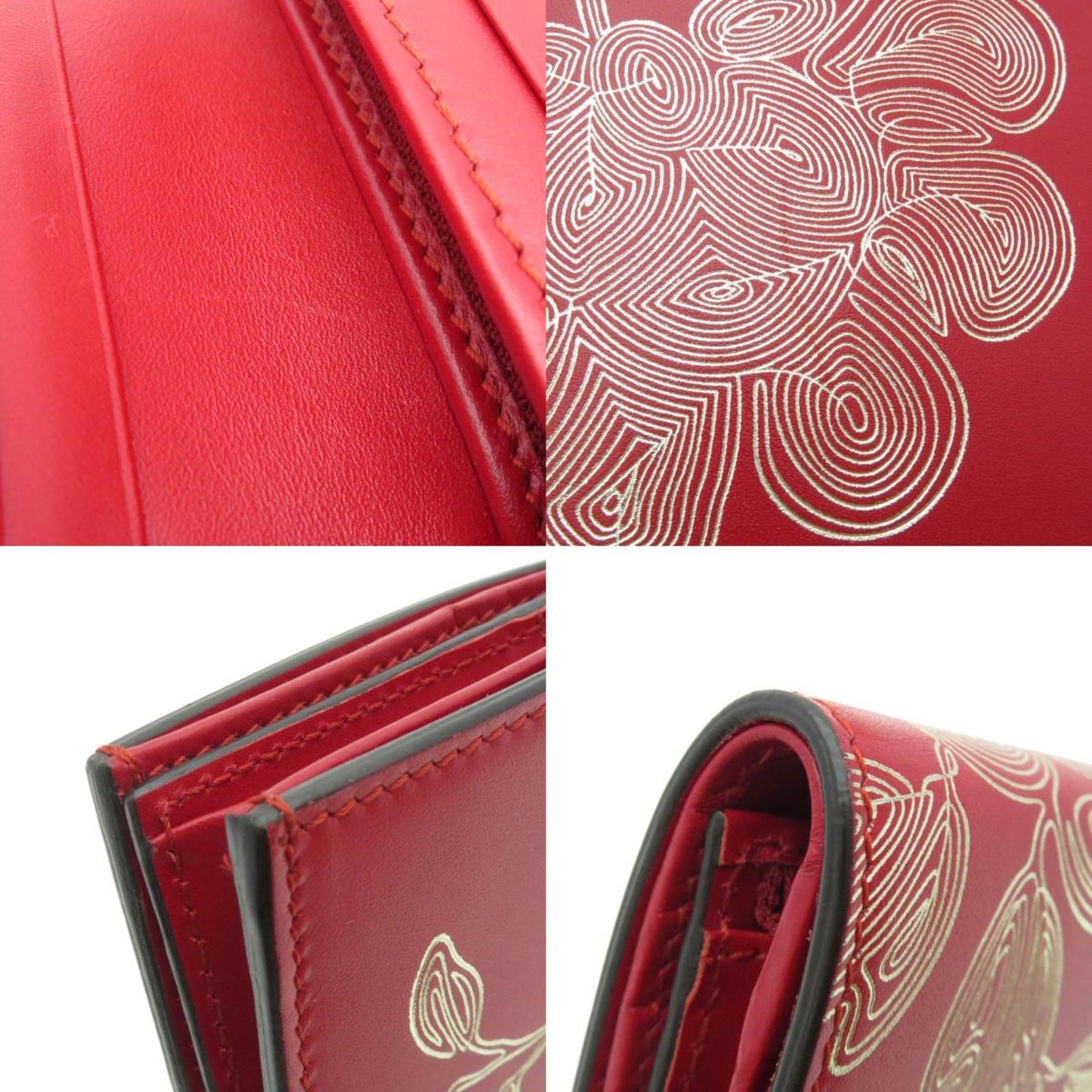 Gucci -- Red Leather Wallet Accessories