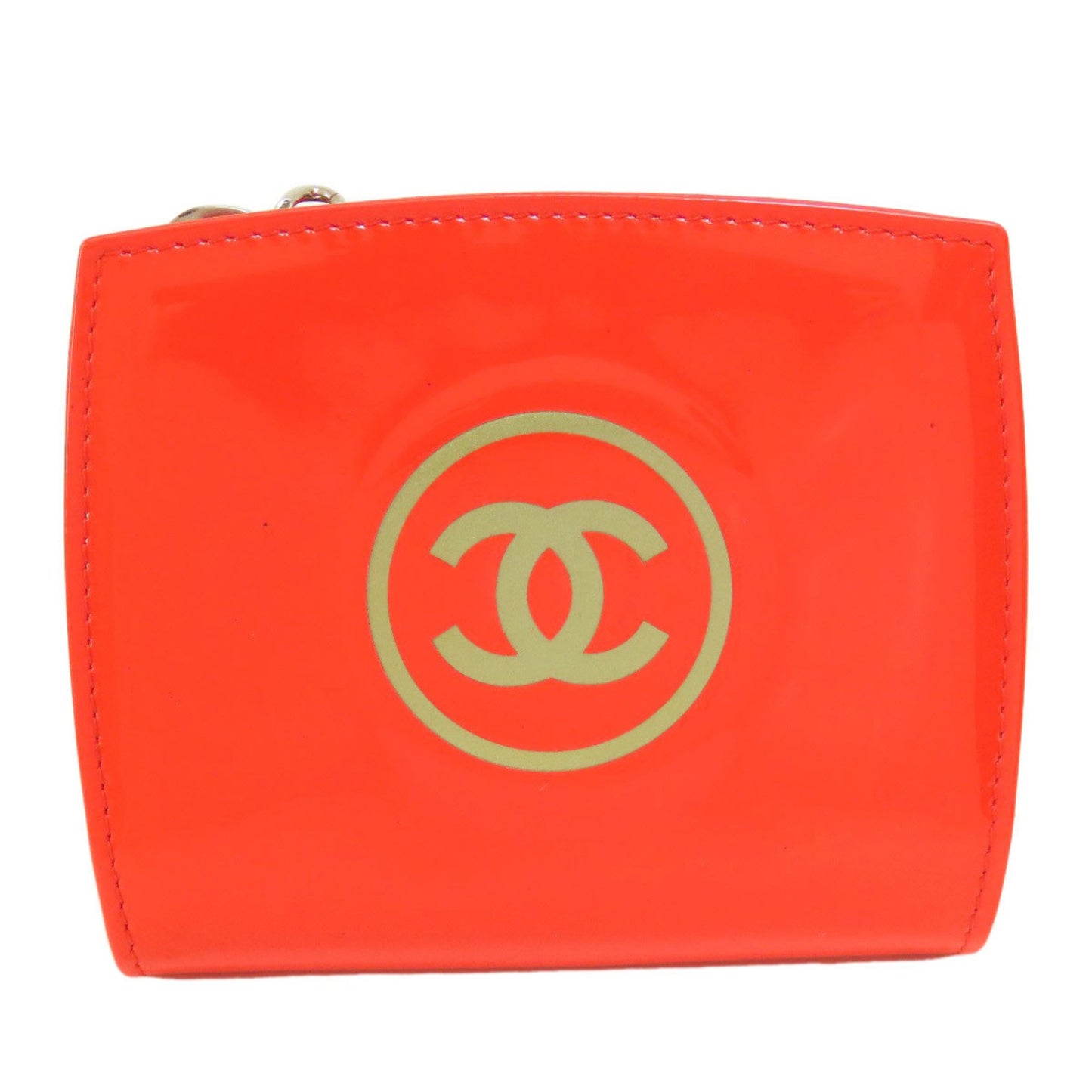 Chanel Coco Mark Red Leather Wallet Accessories