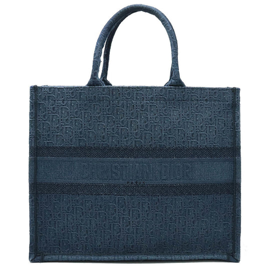 Dior Blue Canvas Tote Bag