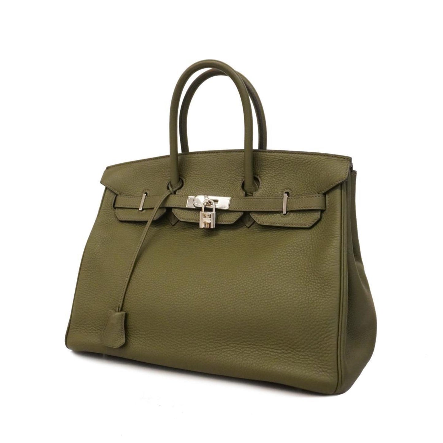 Hermès Birkin 35 Khaki Leather Hand Bag