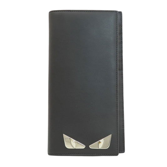 Fendi Monster Black Leather Wallet Accessories